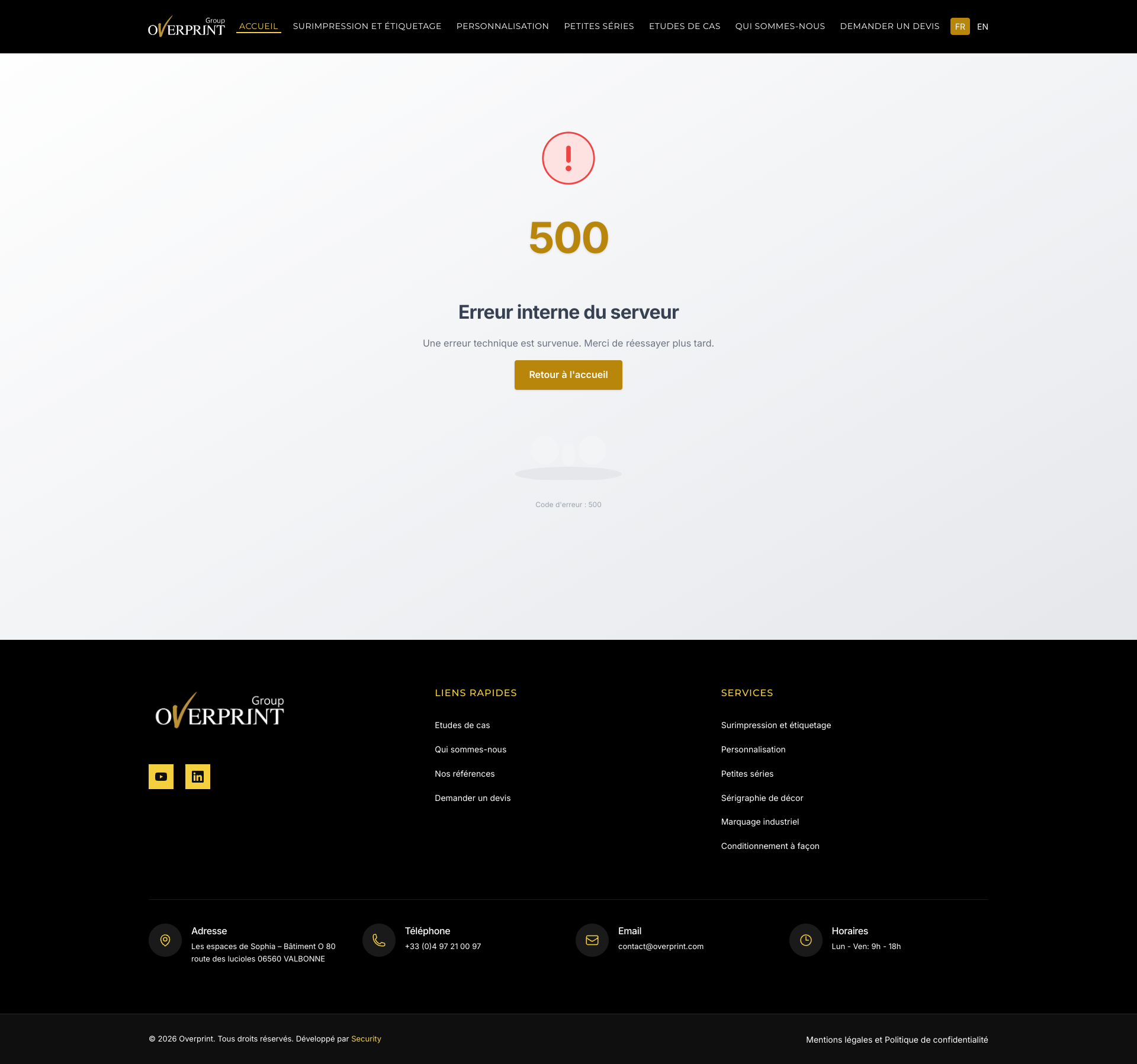 Aperçu du site