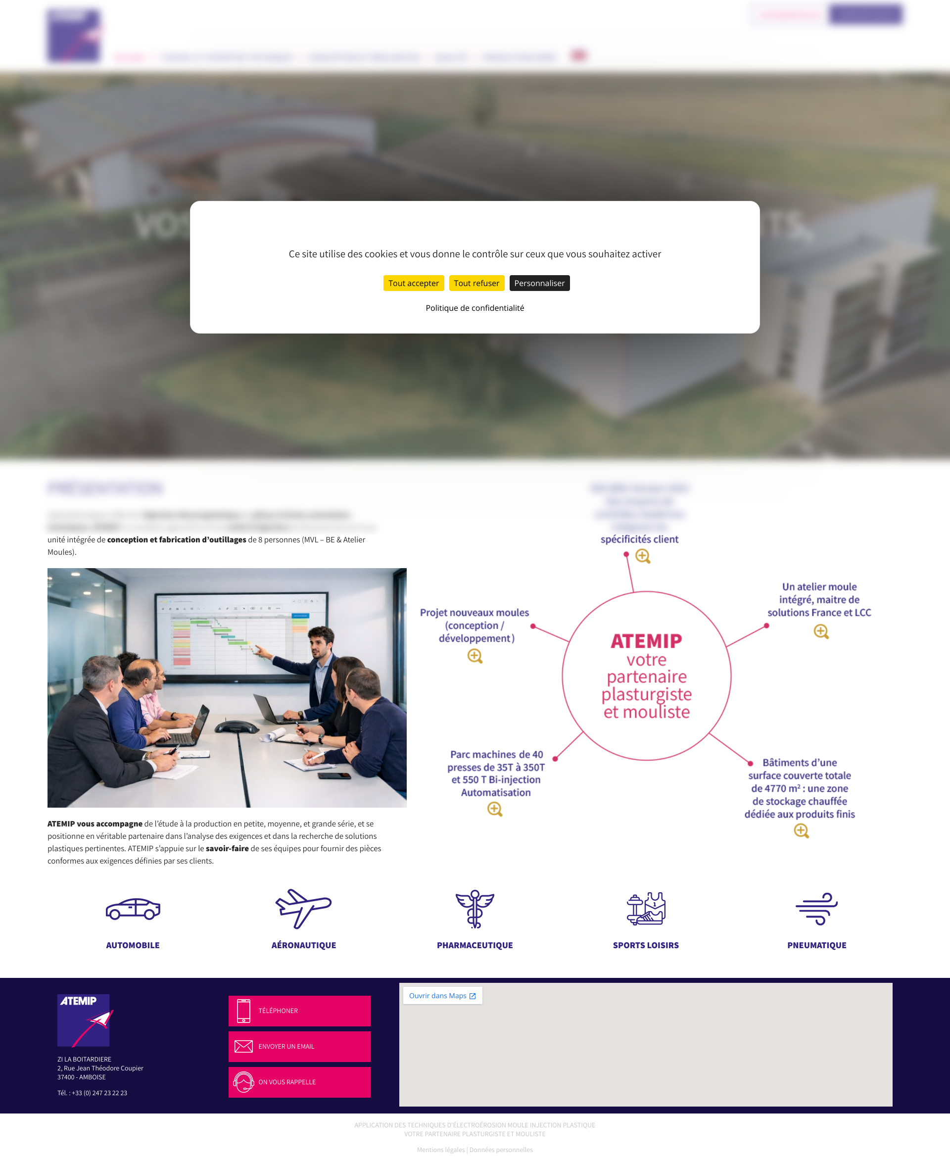 Aperçu du site