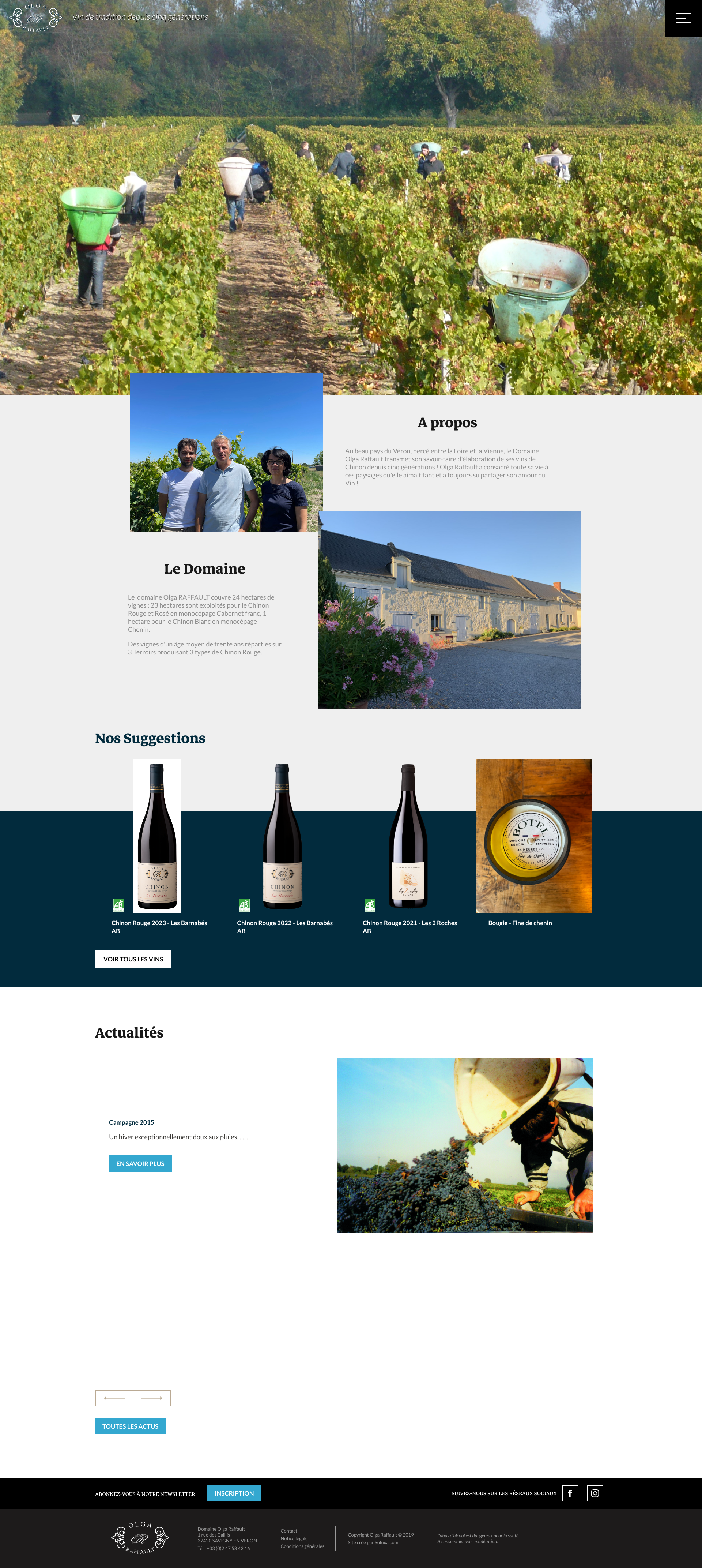 Aperçu du site