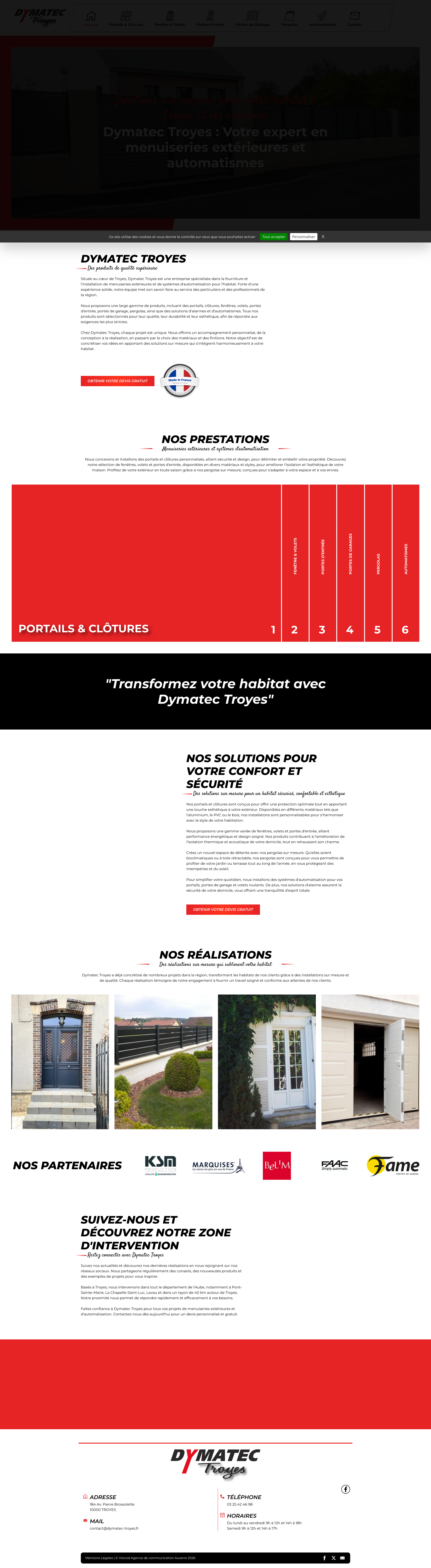Aperçu du site