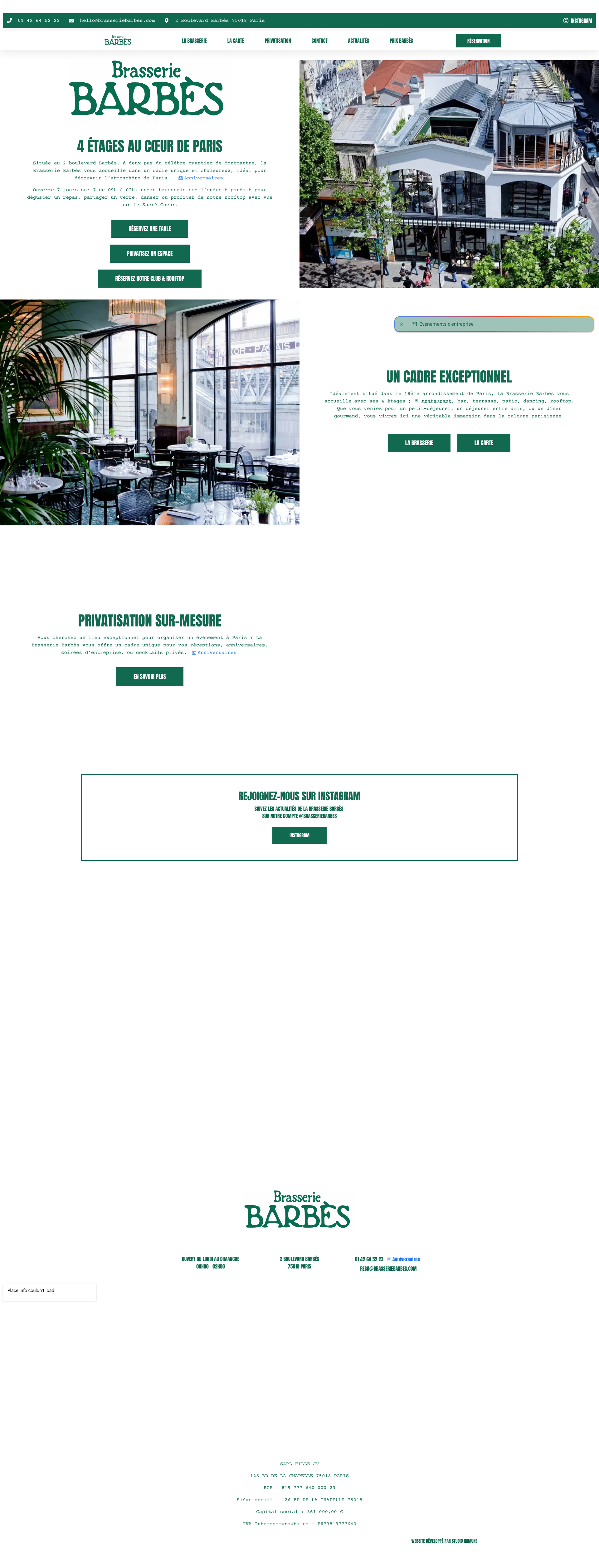 Aperçu du site