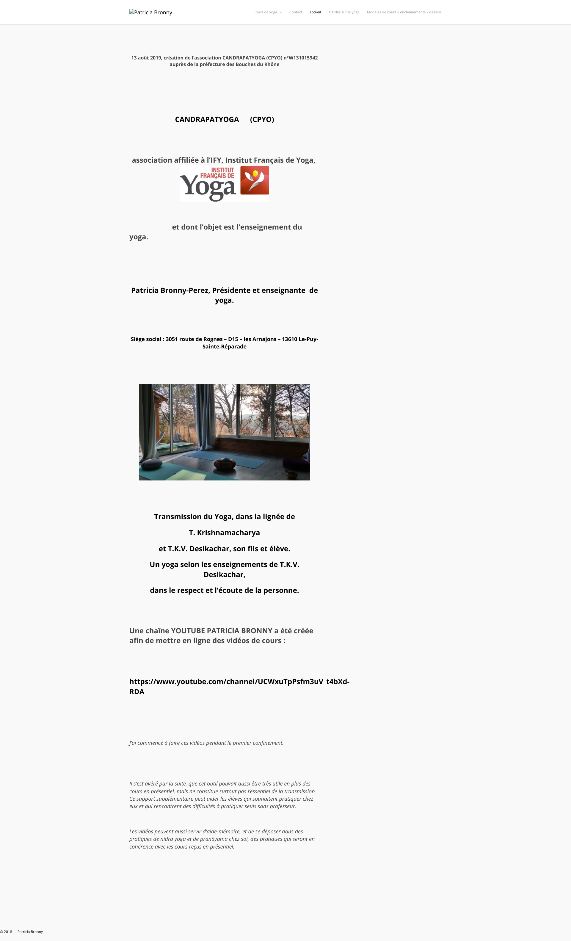 Aperçu du site
