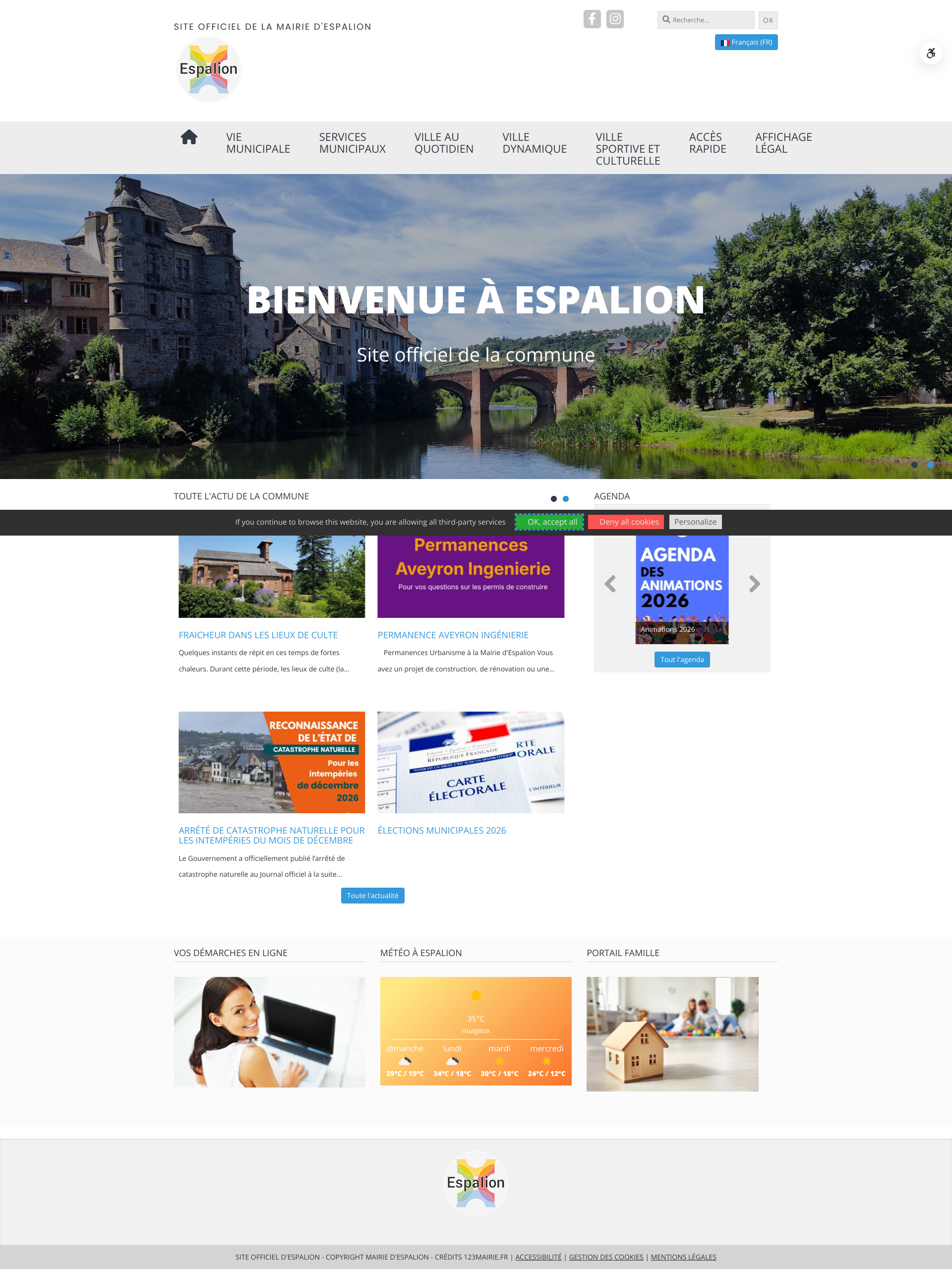 Aperçu du site