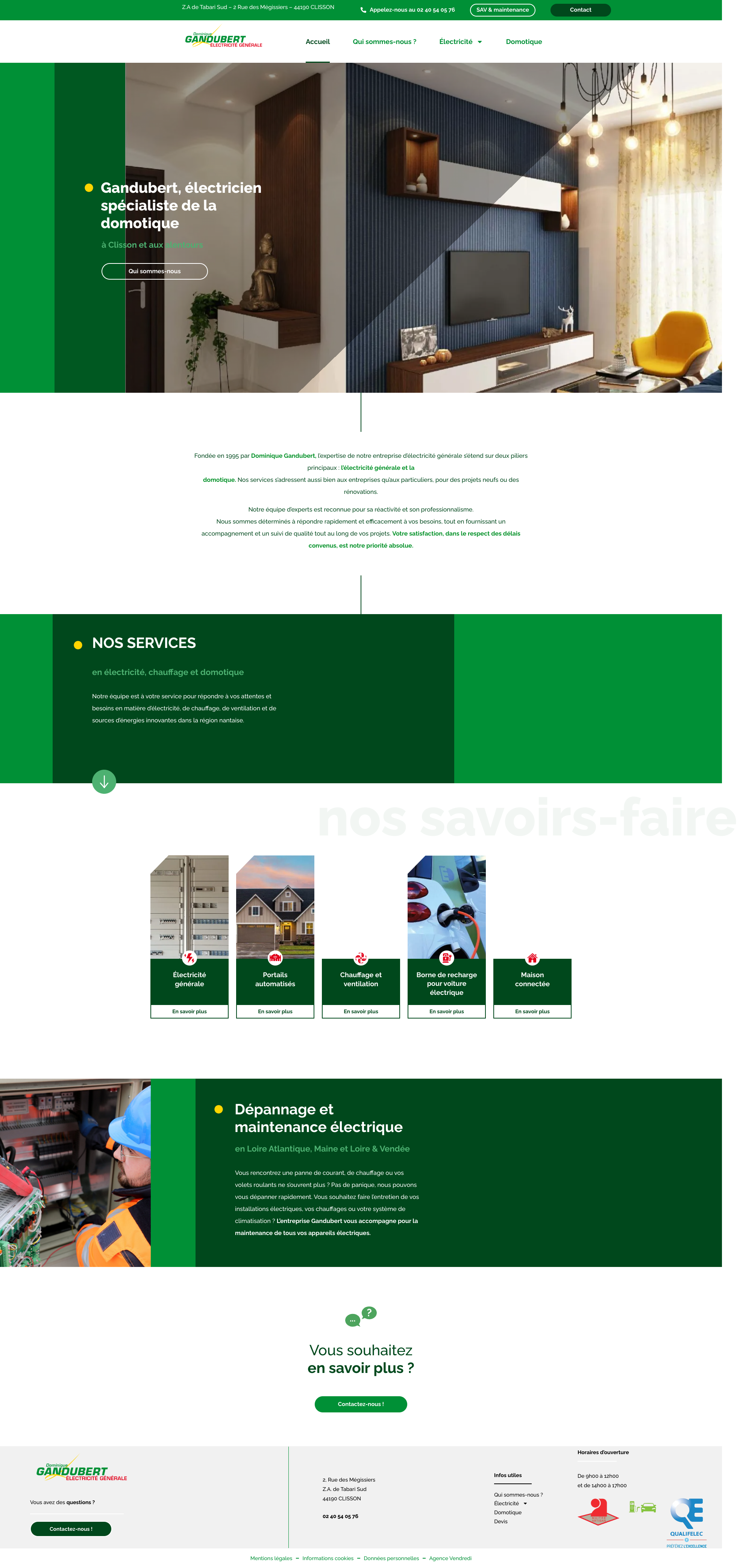 Aperçu du site