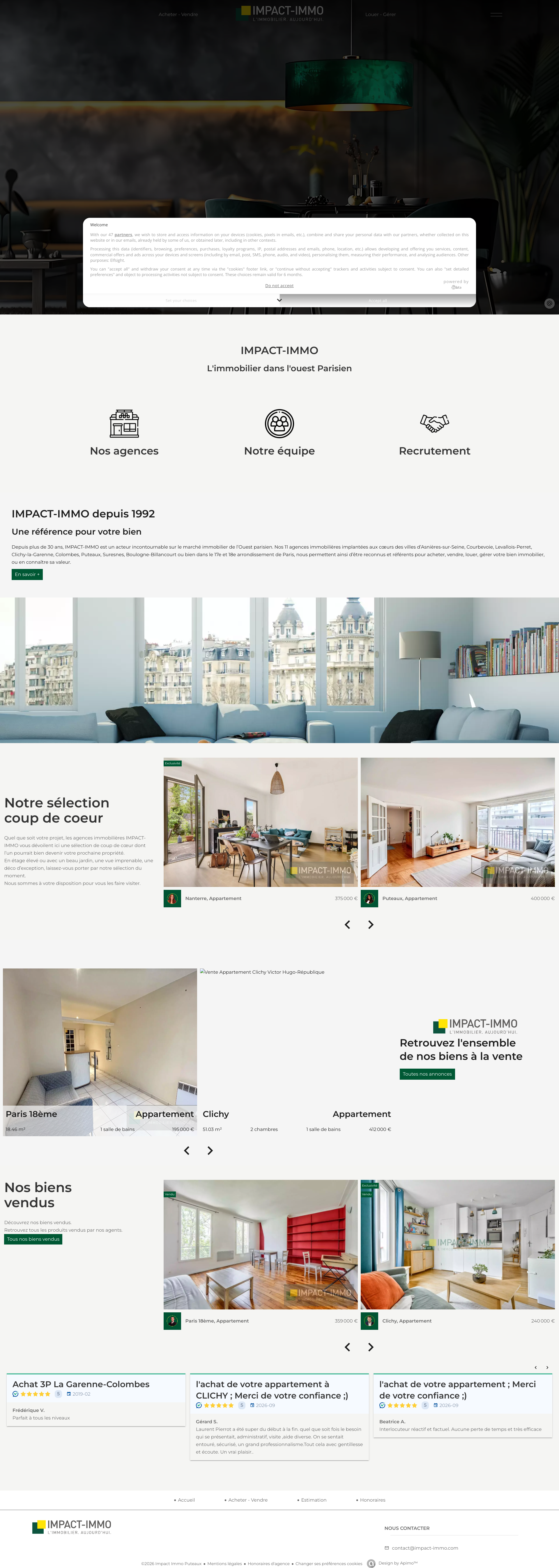 Aperçu du site