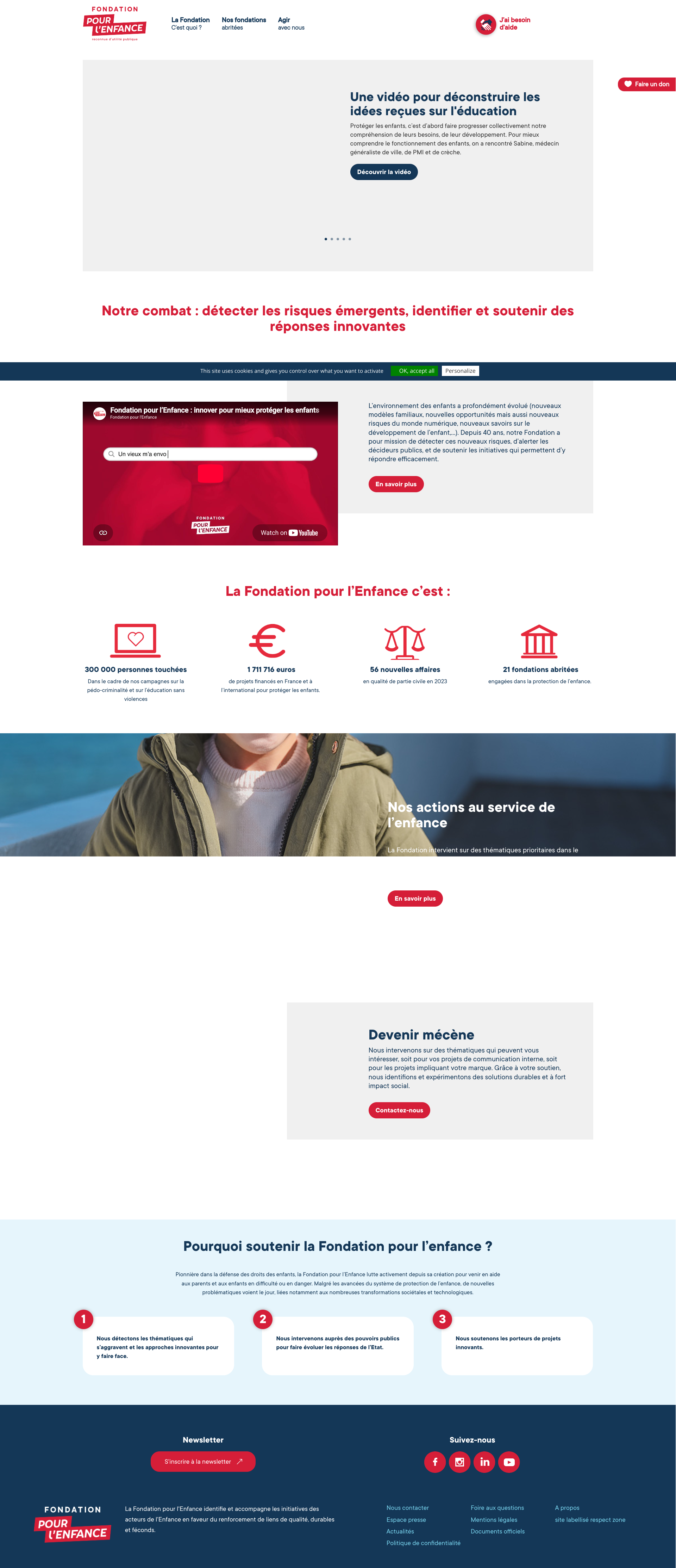 Aperçu du site