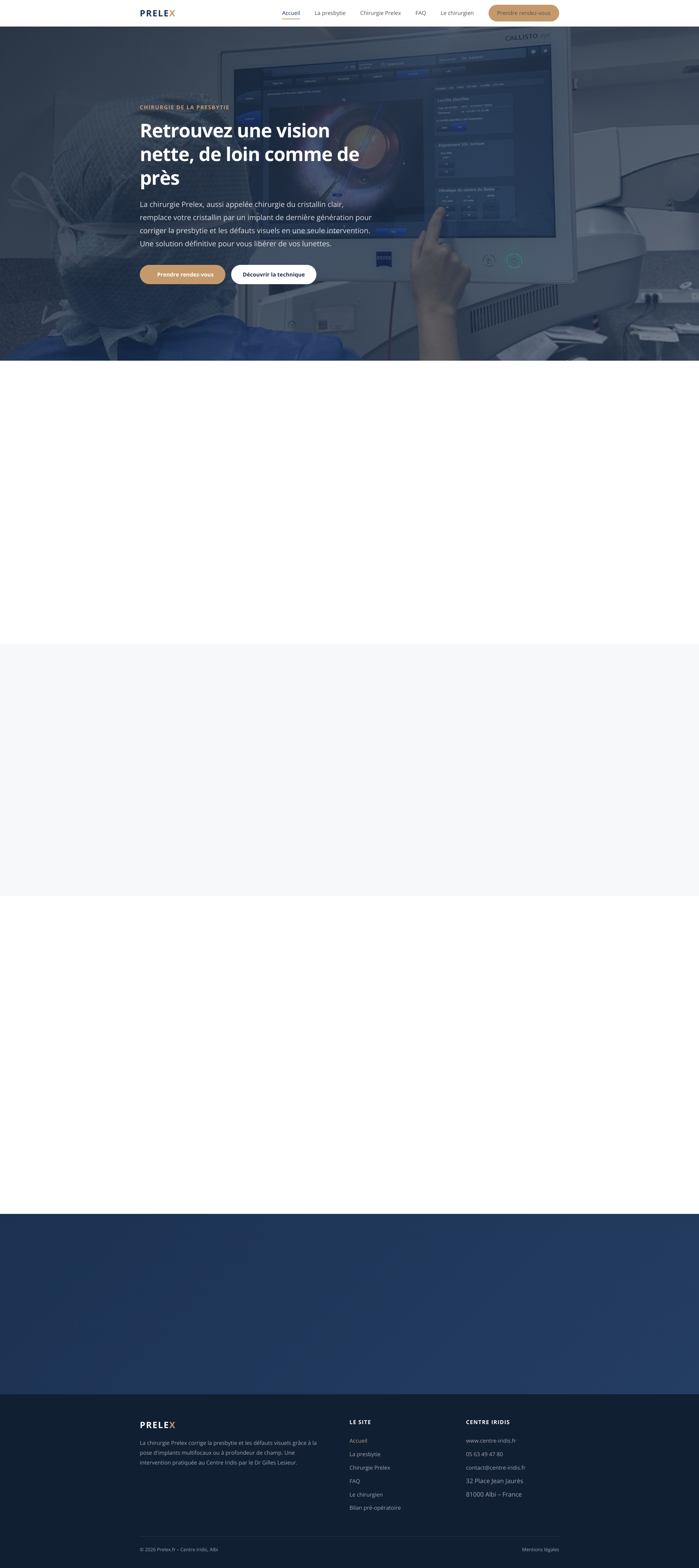 Aperçu du site