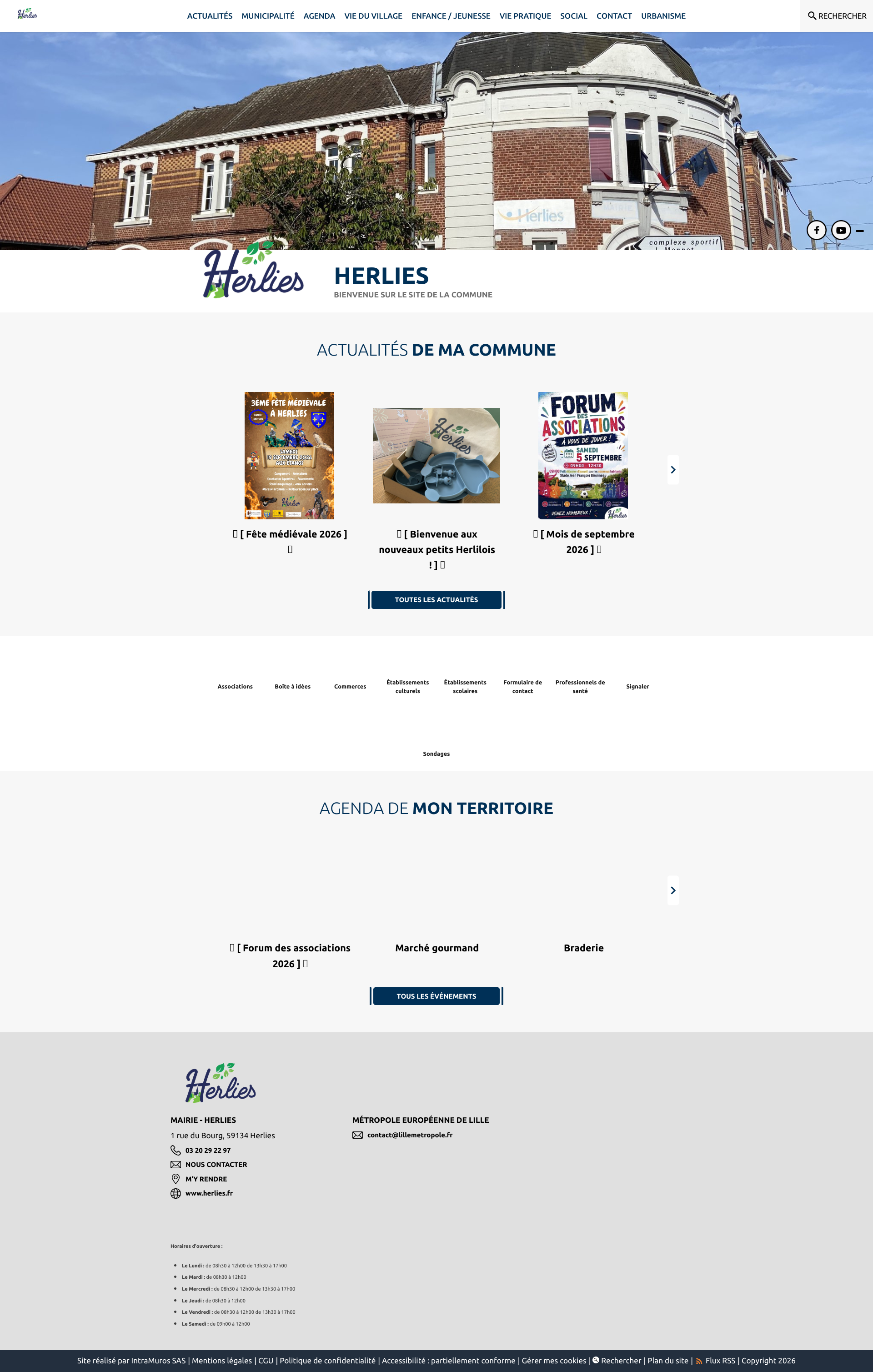 Aperçu du site