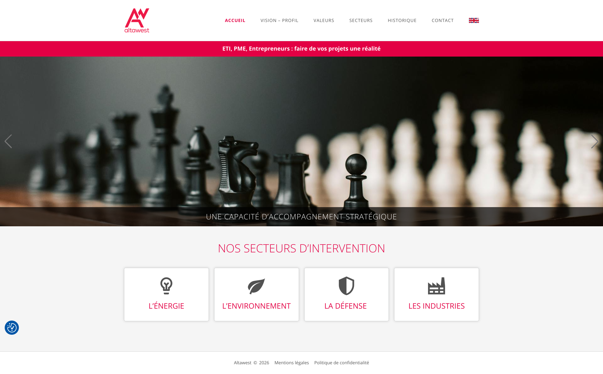 Aperçu du site