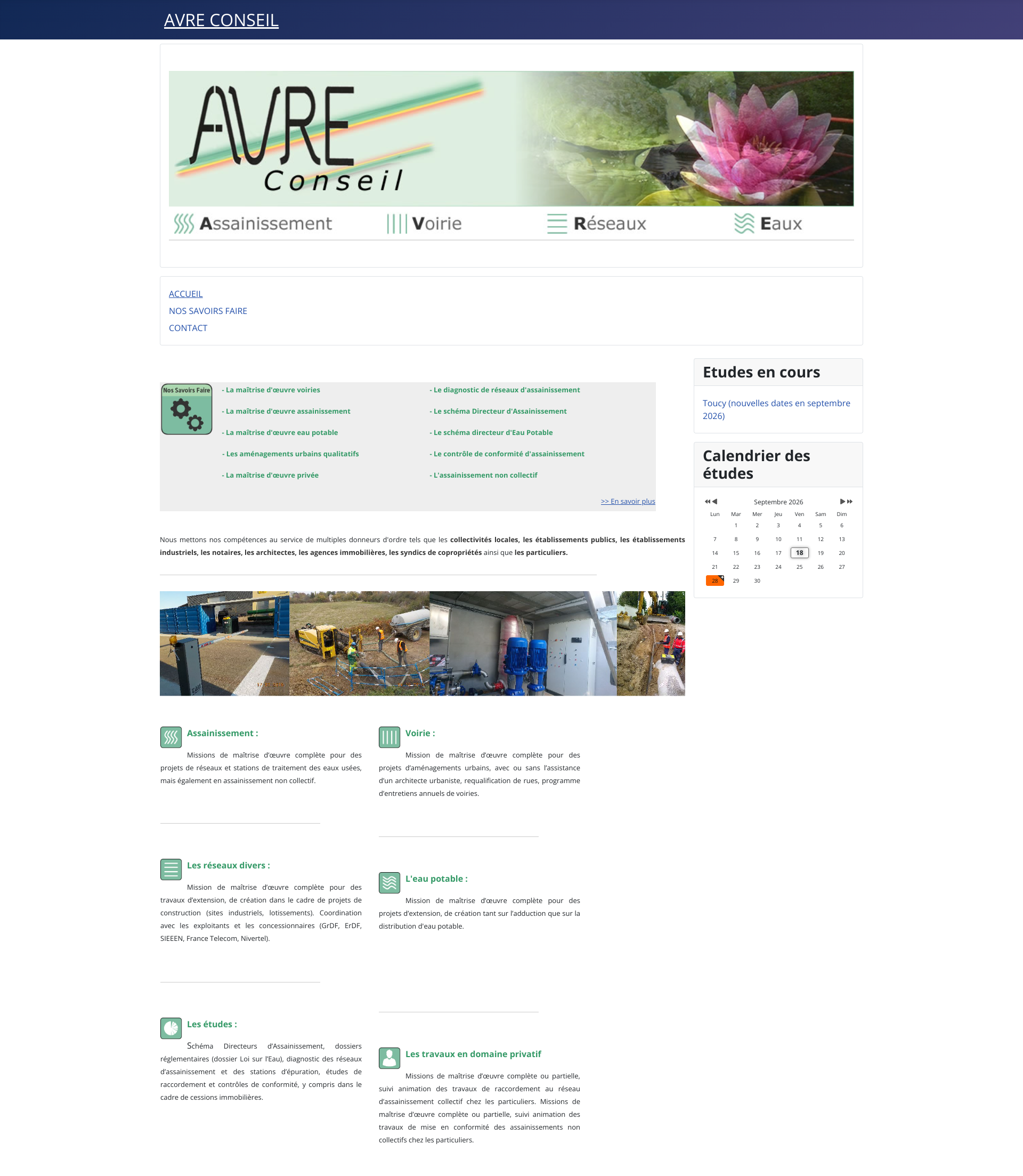 Aperçu du site