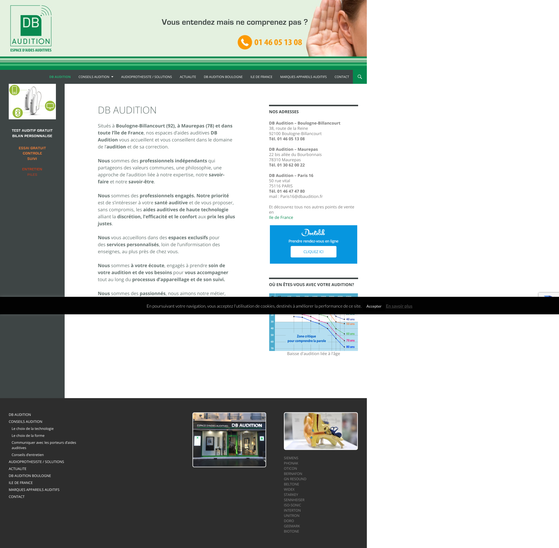 Aperçu du site
