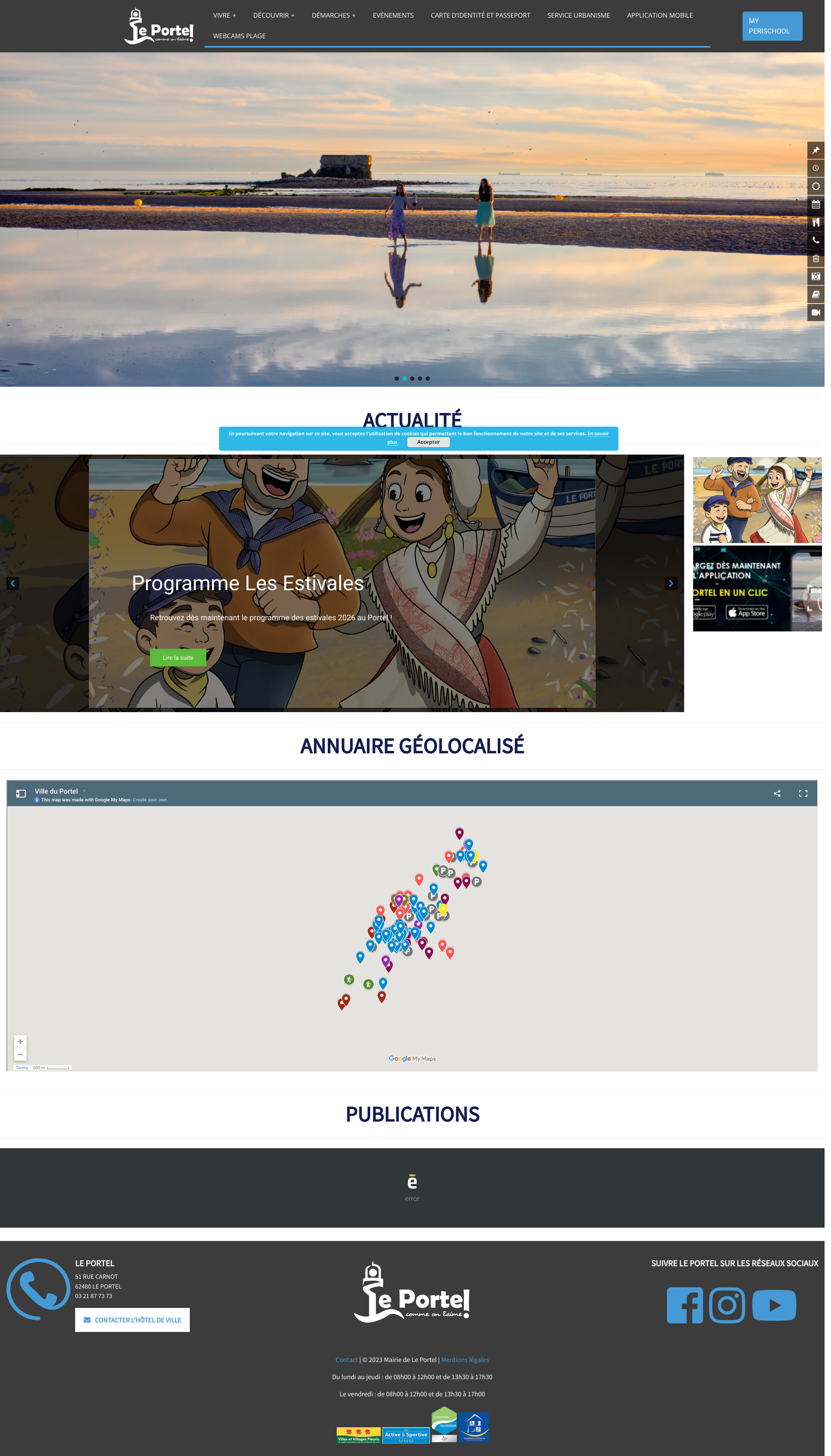Aperçu du site