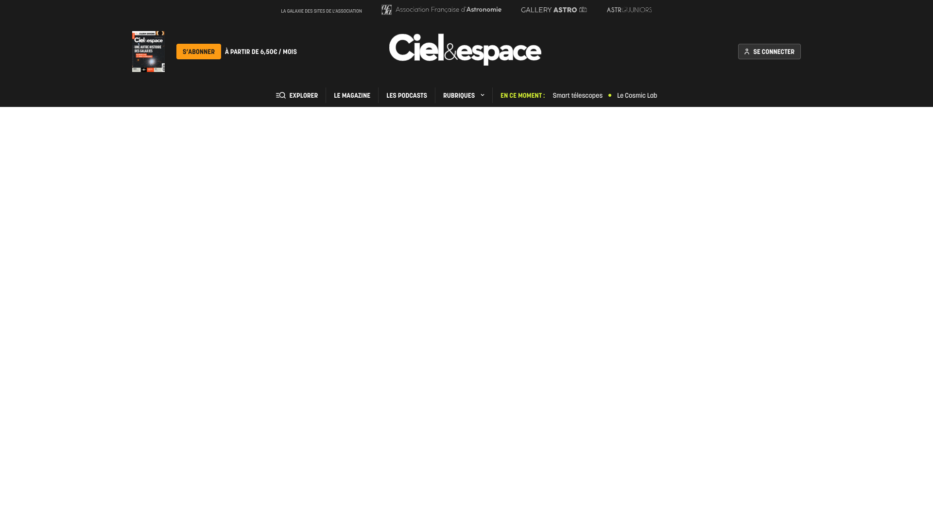 Aperçu du site