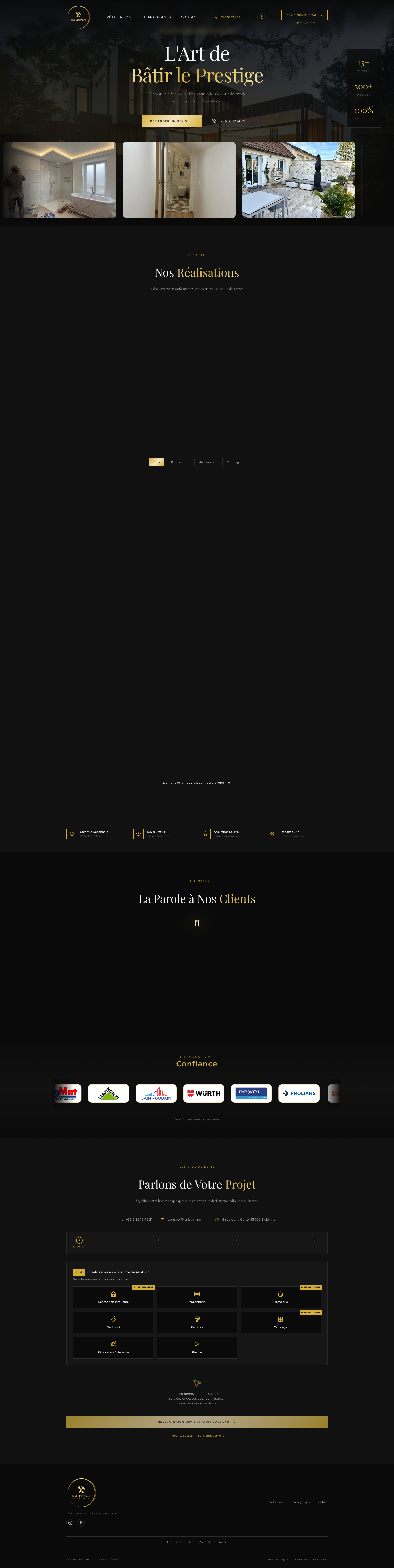 Aperçu du site