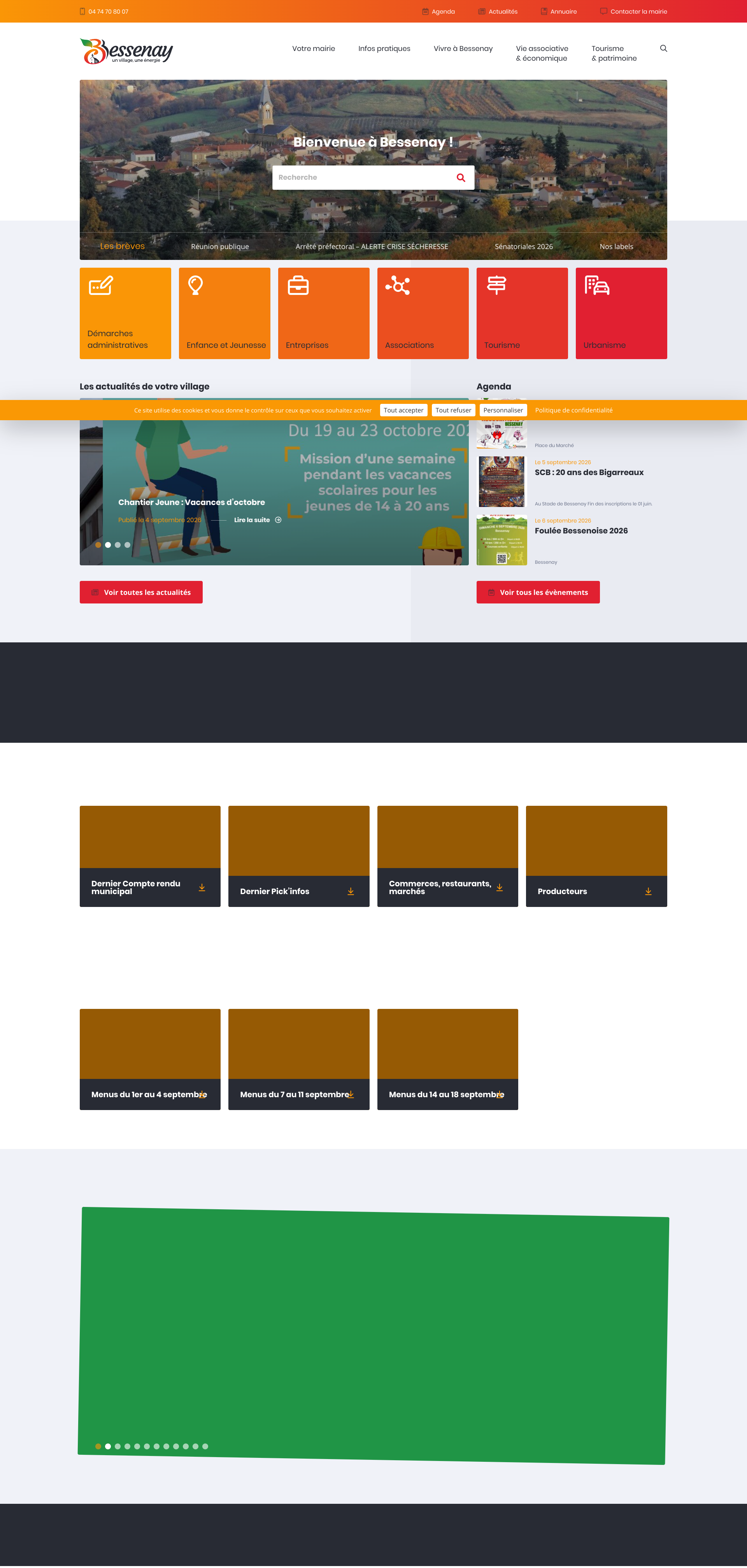 Aperçu du site