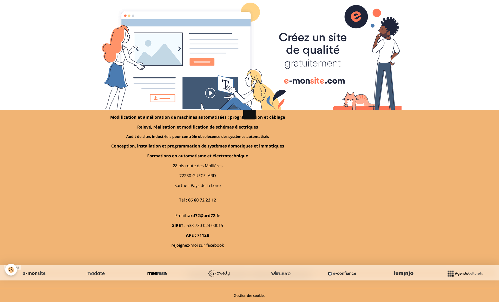 Aperçu du site
