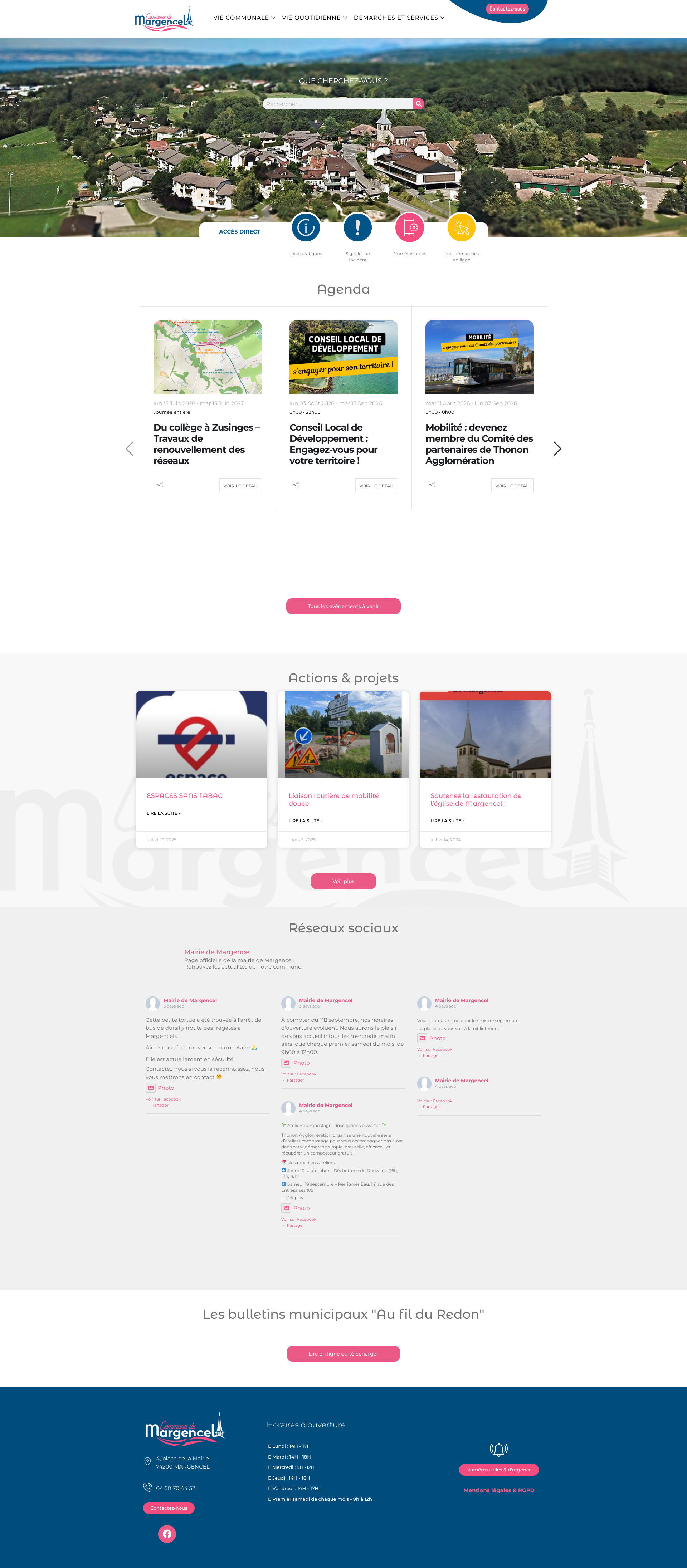 Aperçu du site