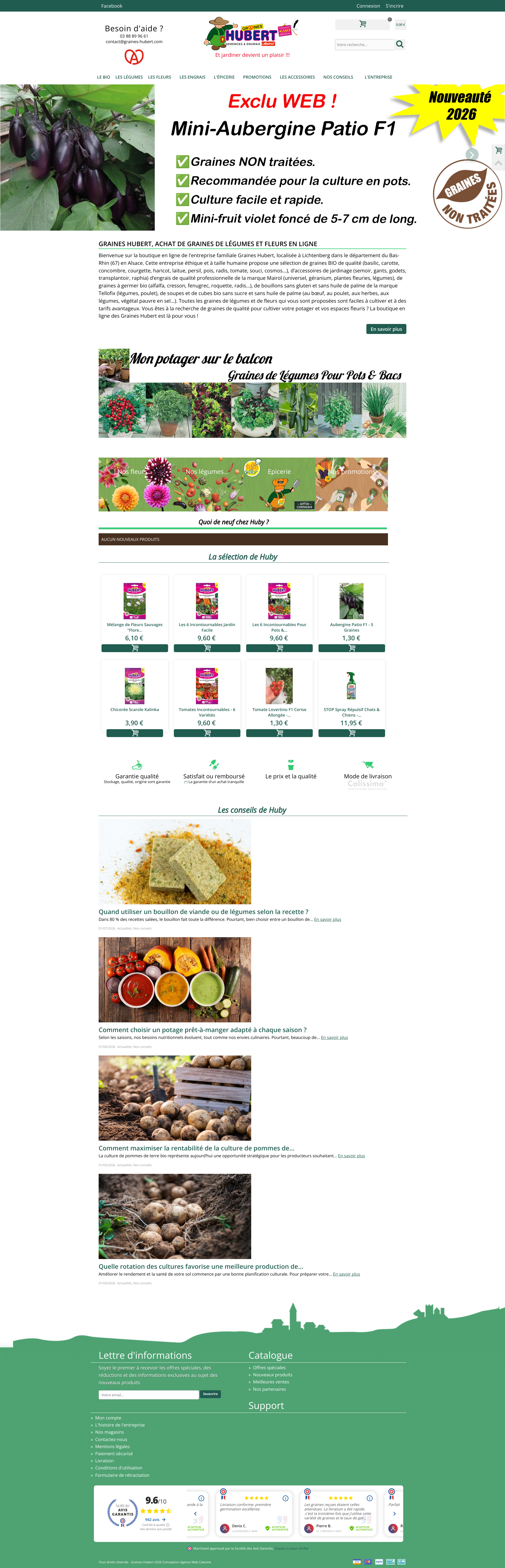 Aperçu du site