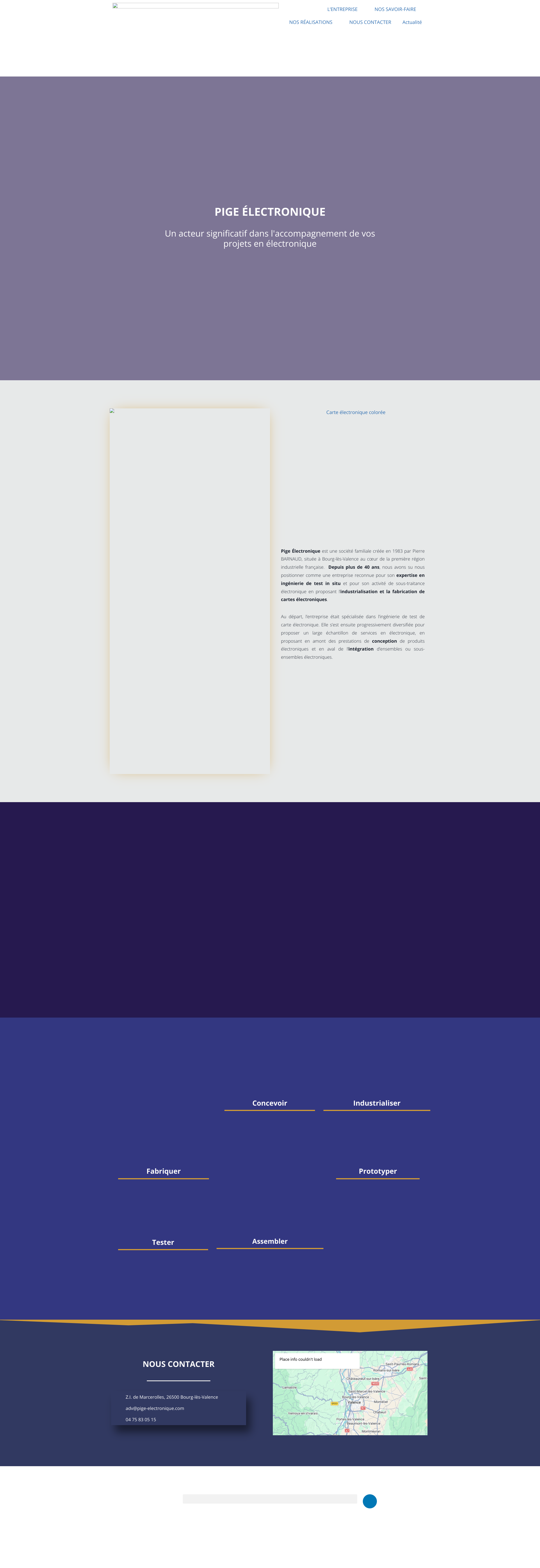 Aperçu du site