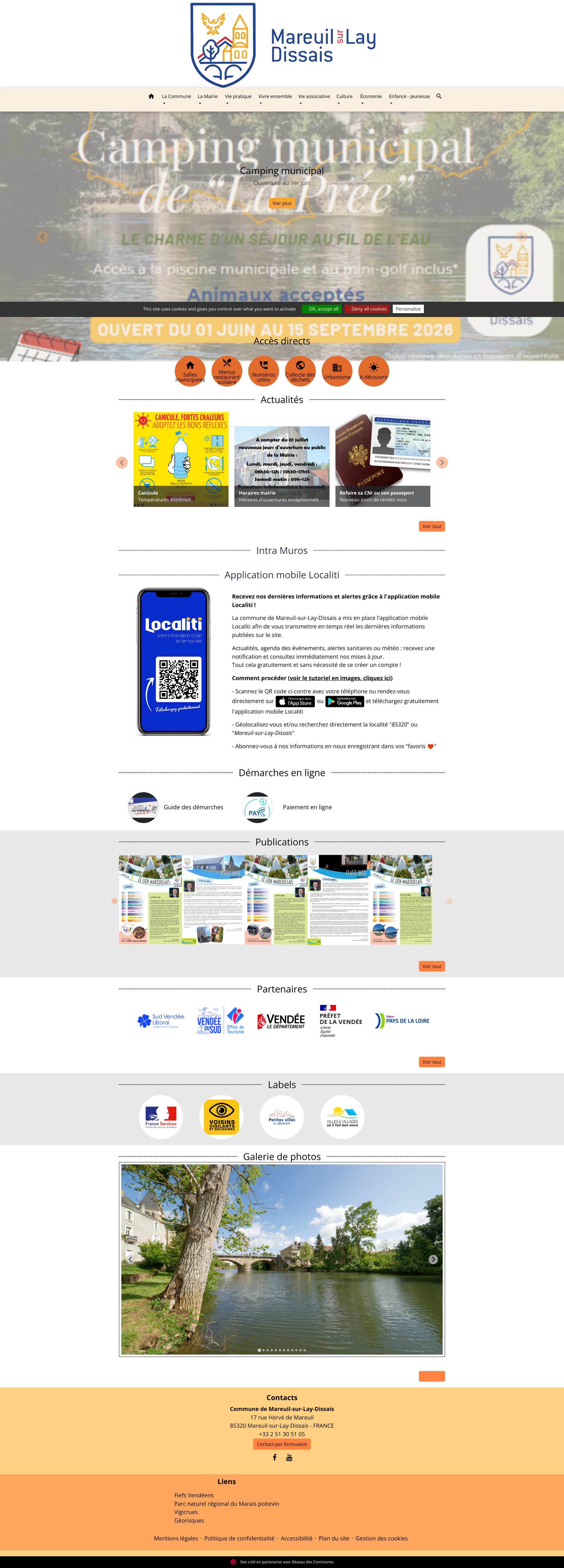Aperçu du site