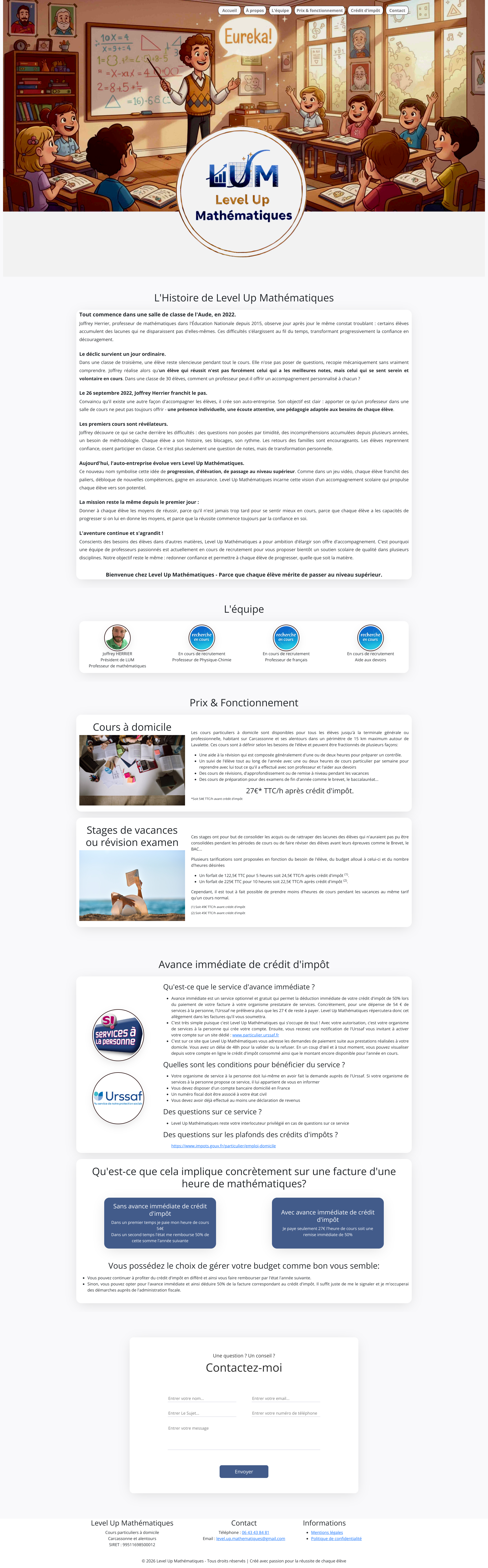 Aperçu du site