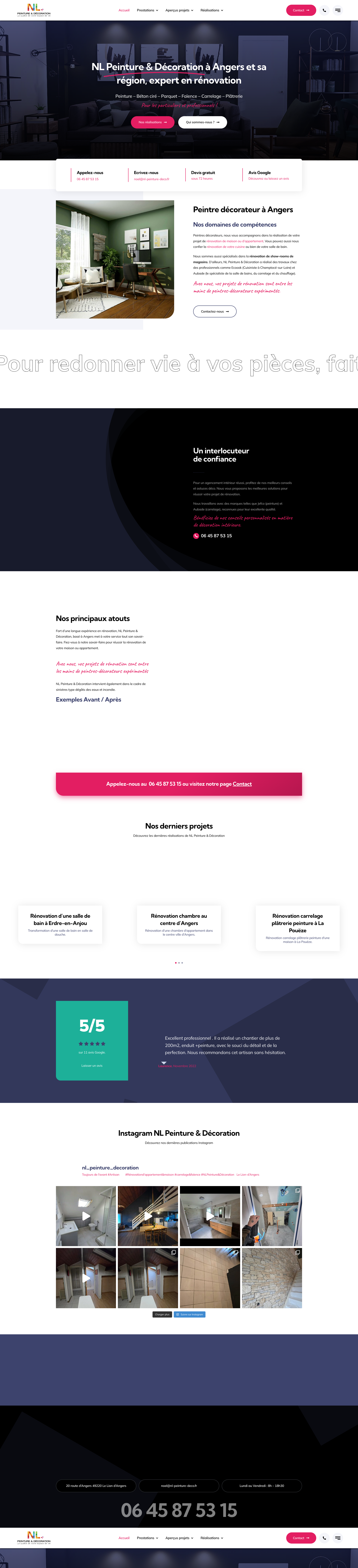 Aperçu du site