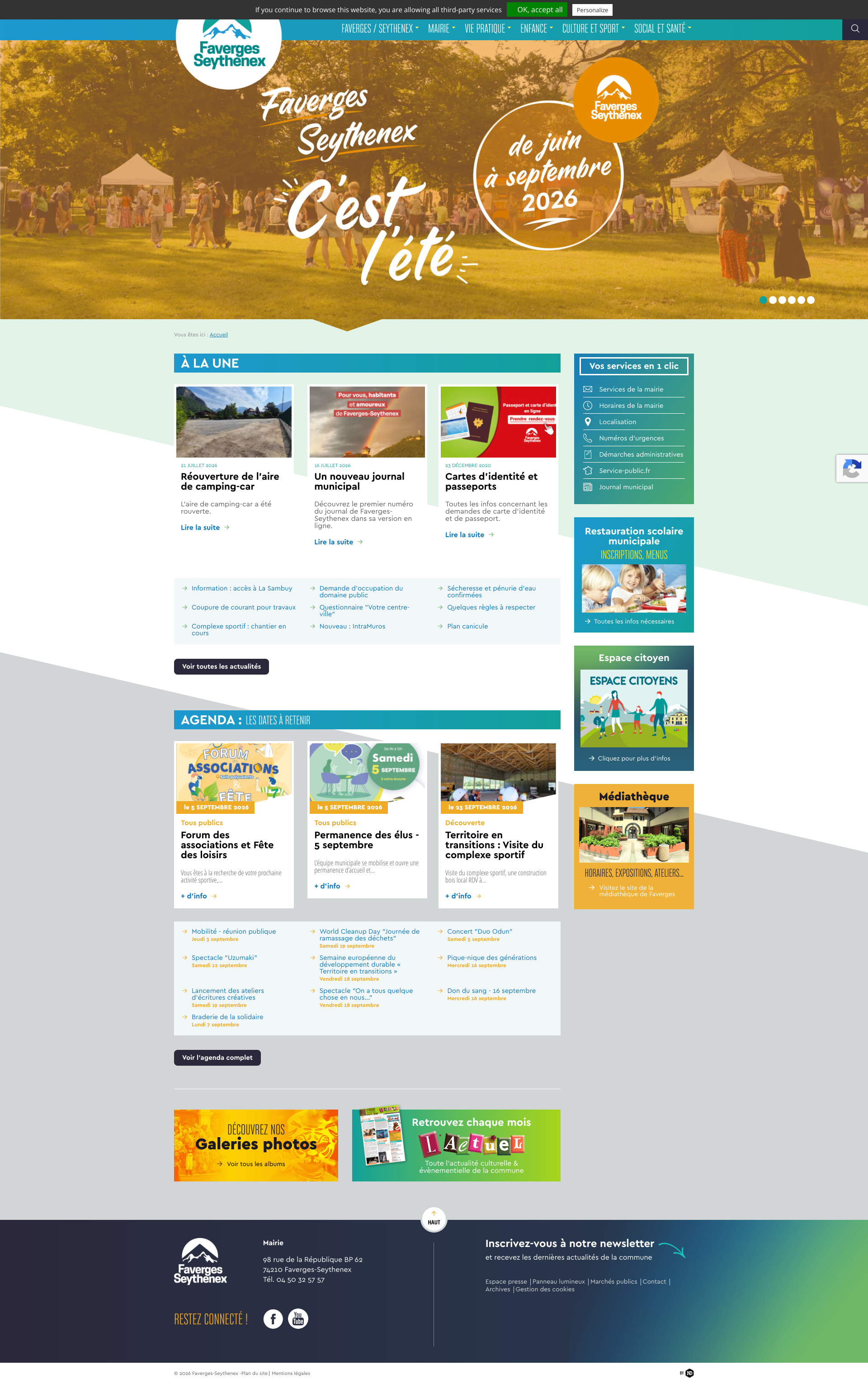 Aperçu du site