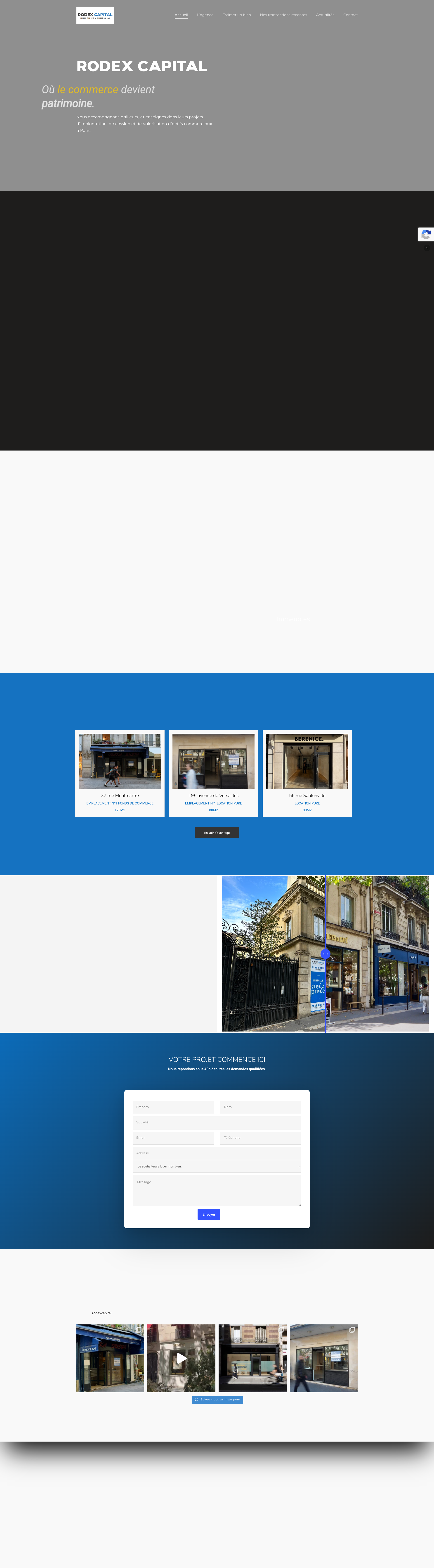 Aperçu du site