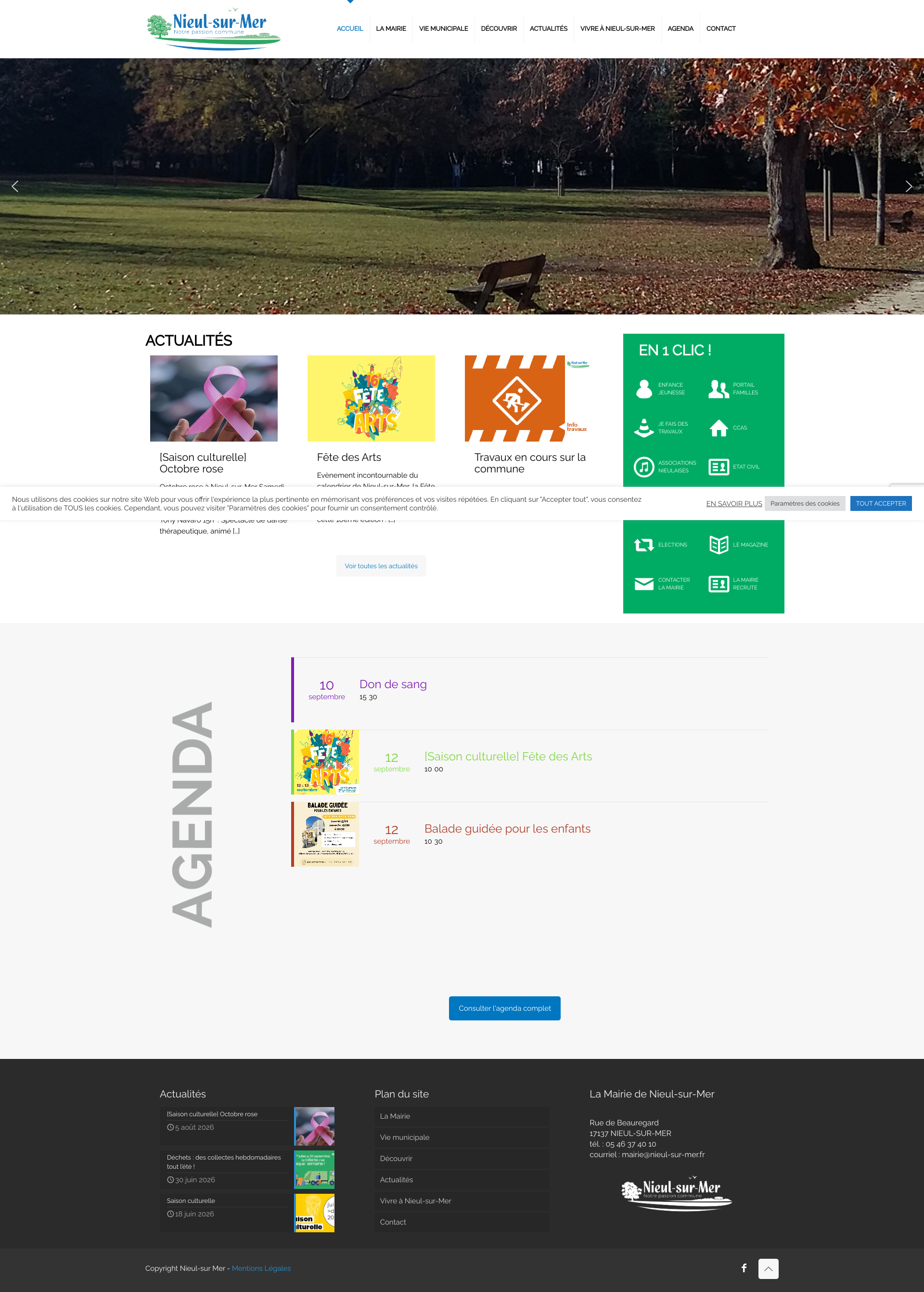 Aperçu du site