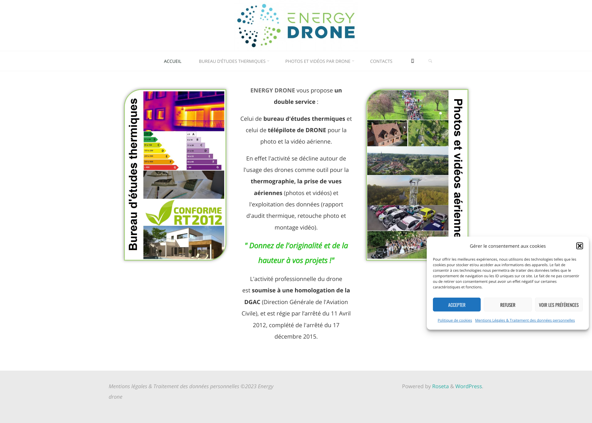 Aperçu du site