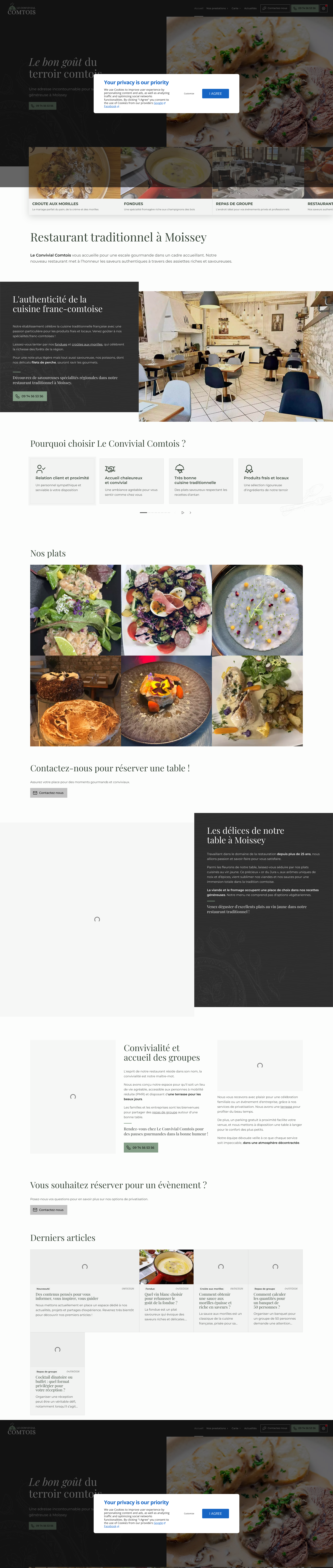 Aperçu du site