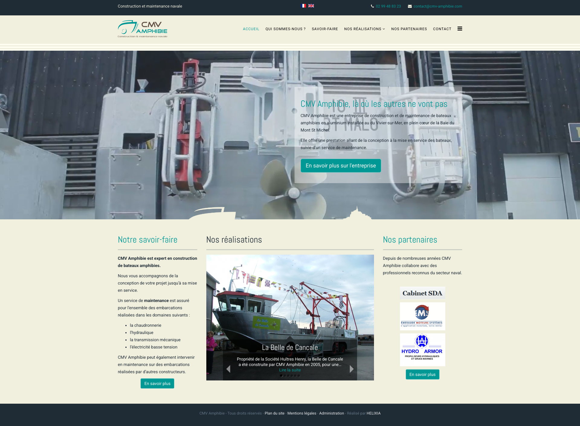 Aperçu du site