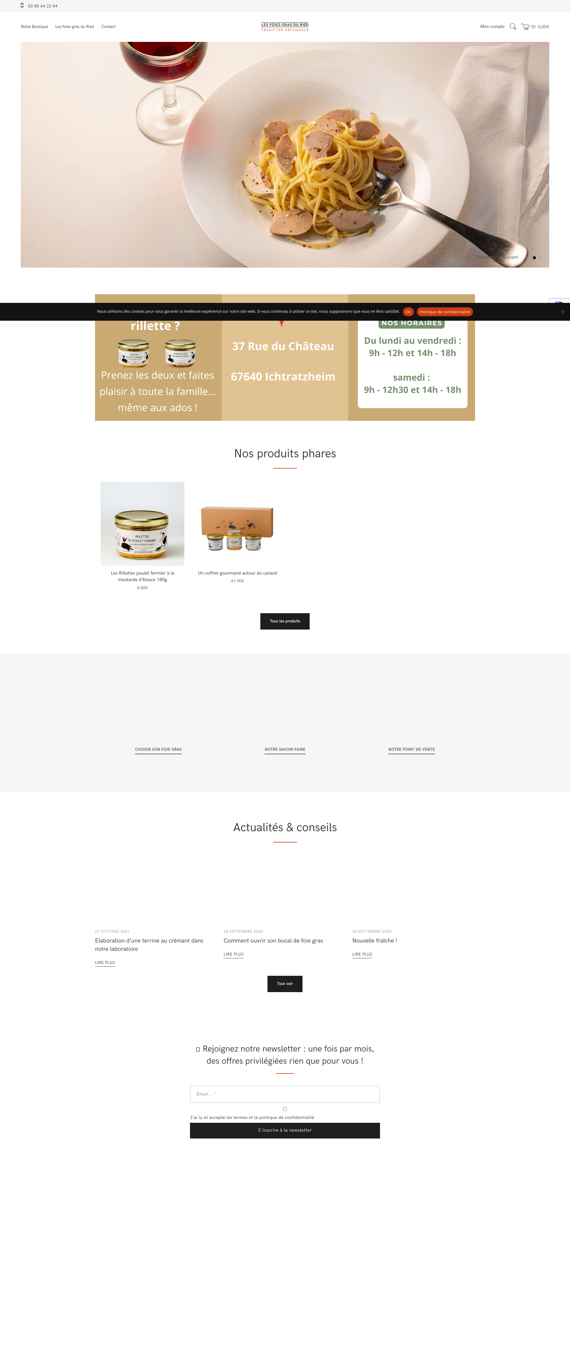 Aperçu du site