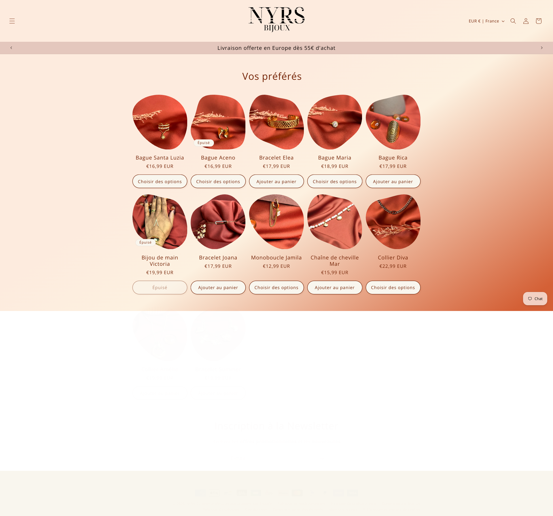 Aperçu du site