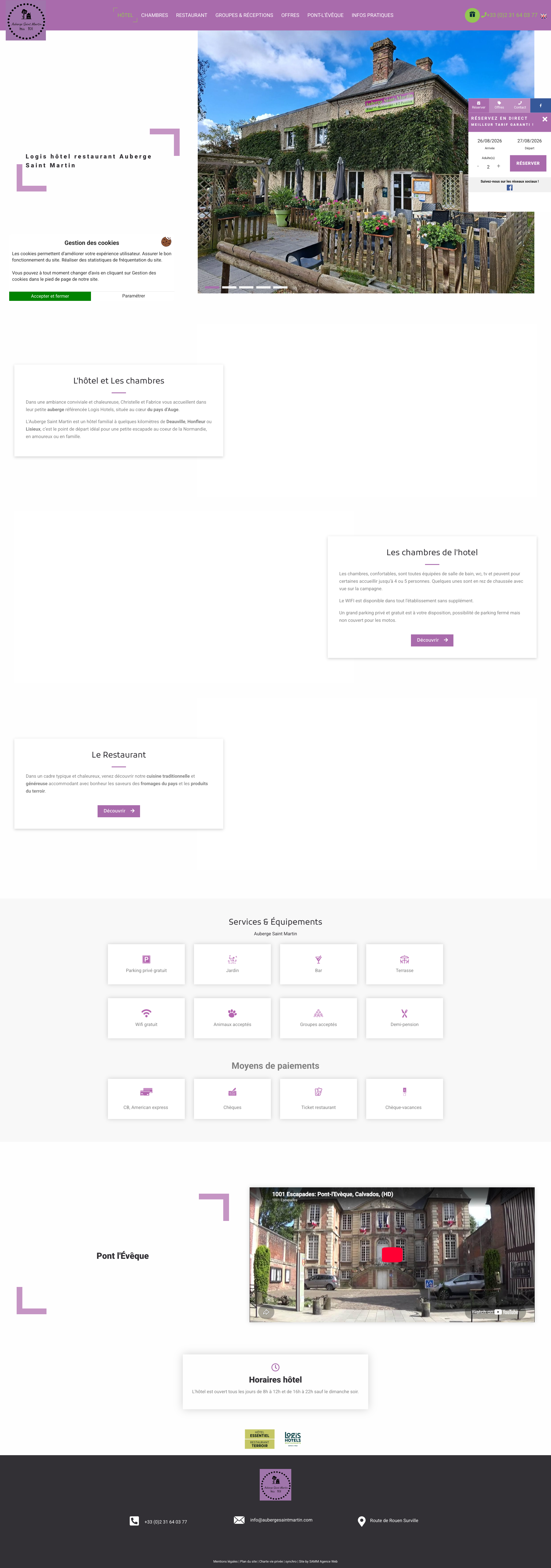 Aperçu du site