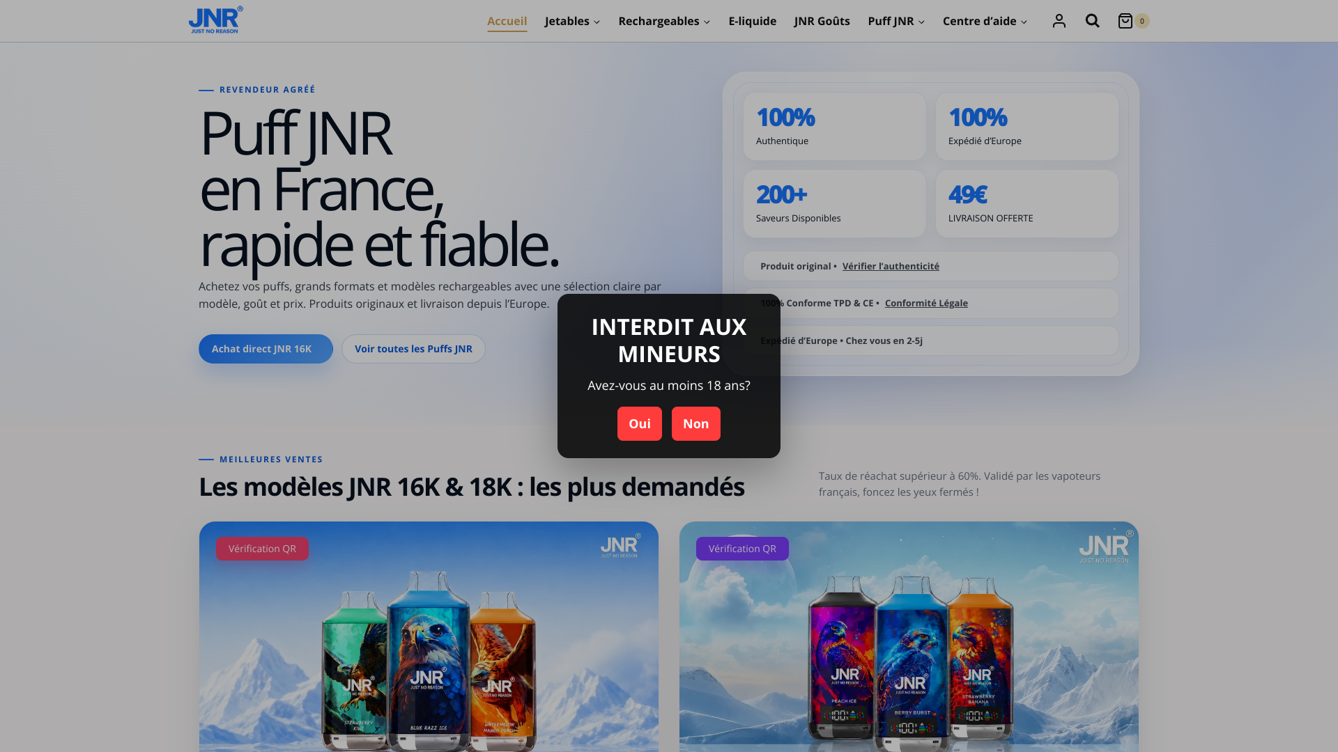 Aperçu du site