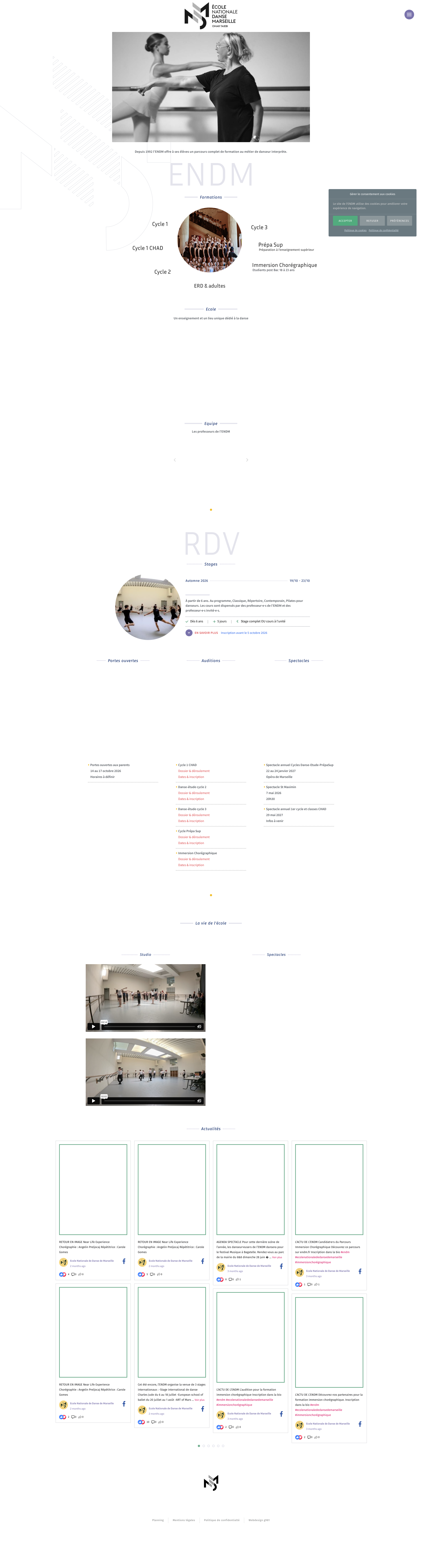 Aperçu du site
