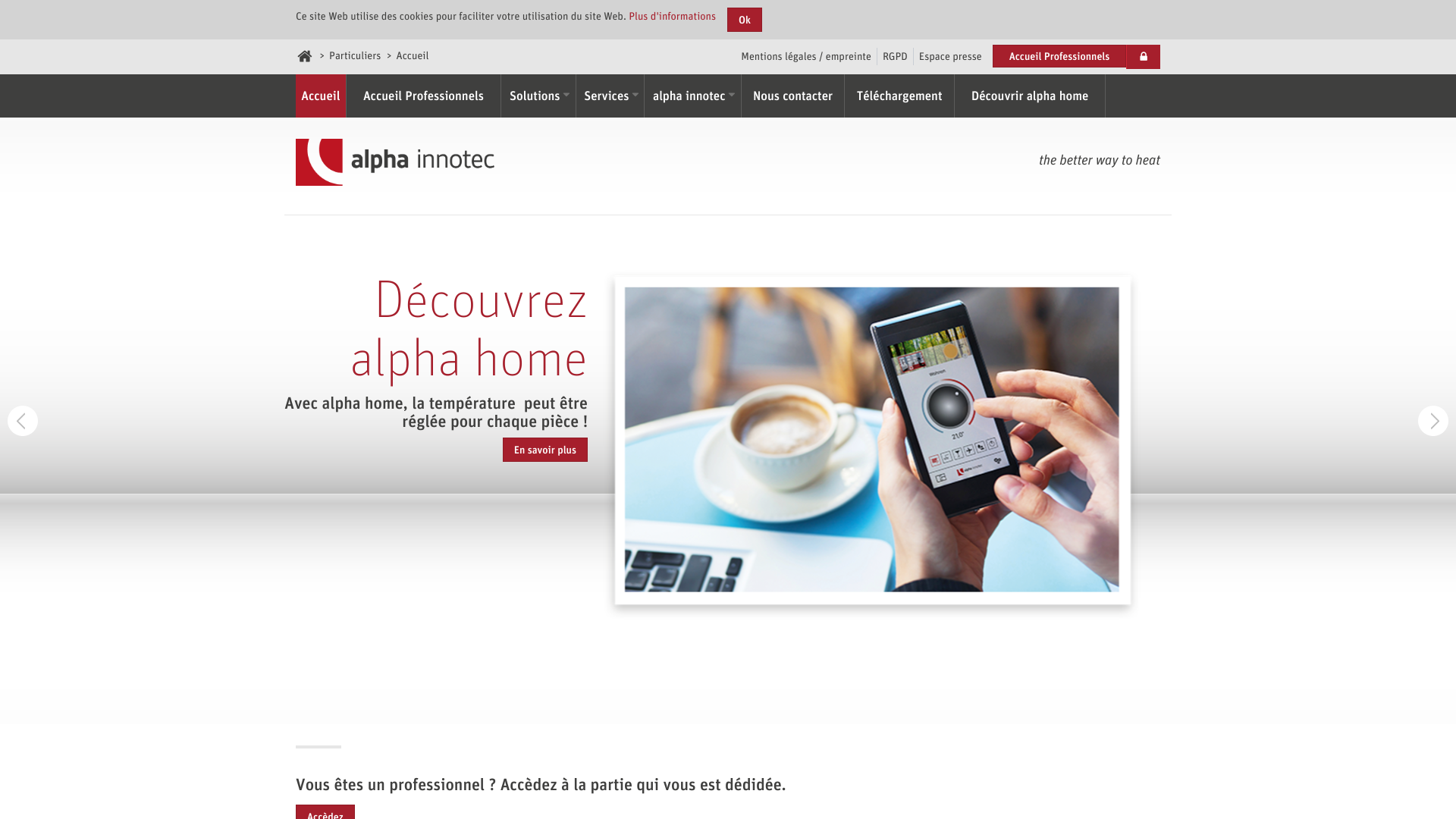 Aperçu du site