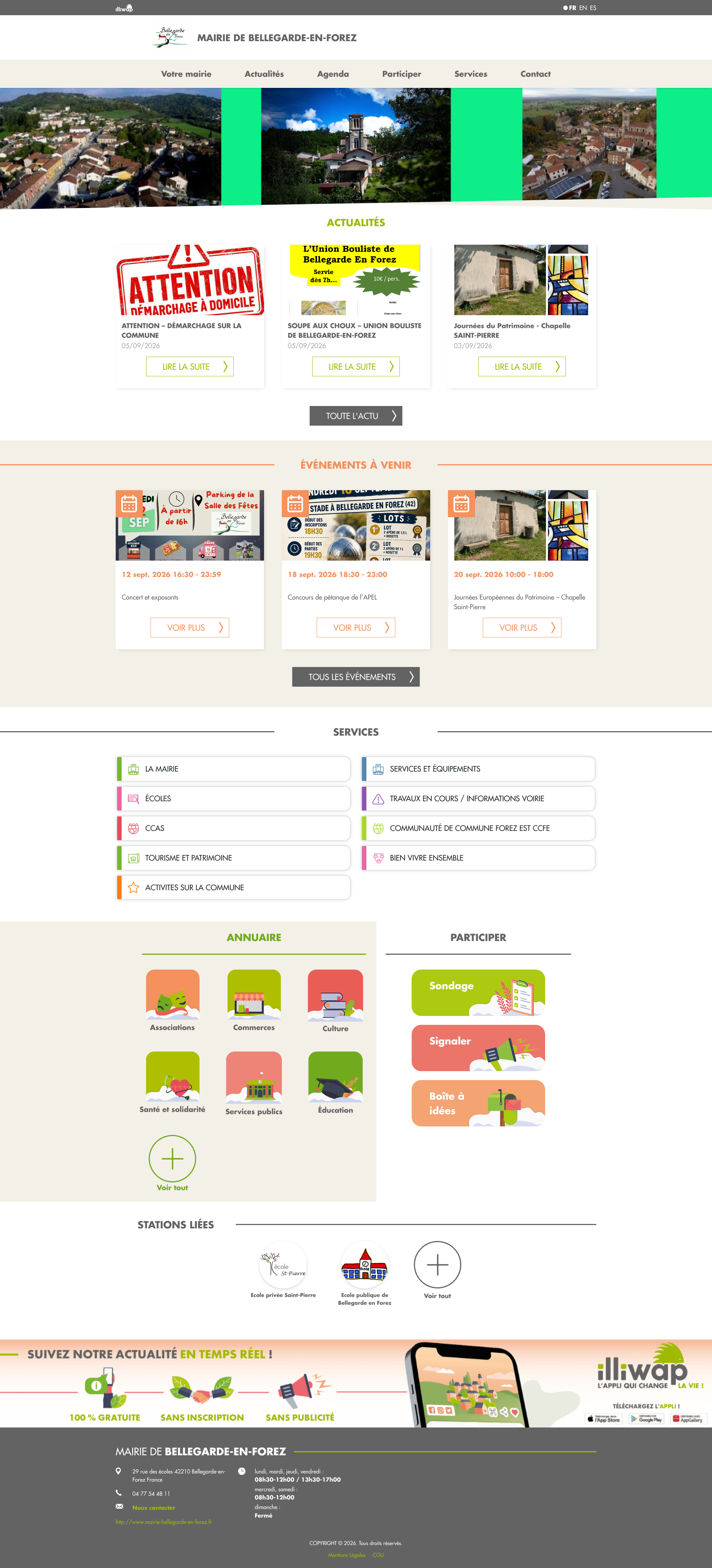 Aperçu du site