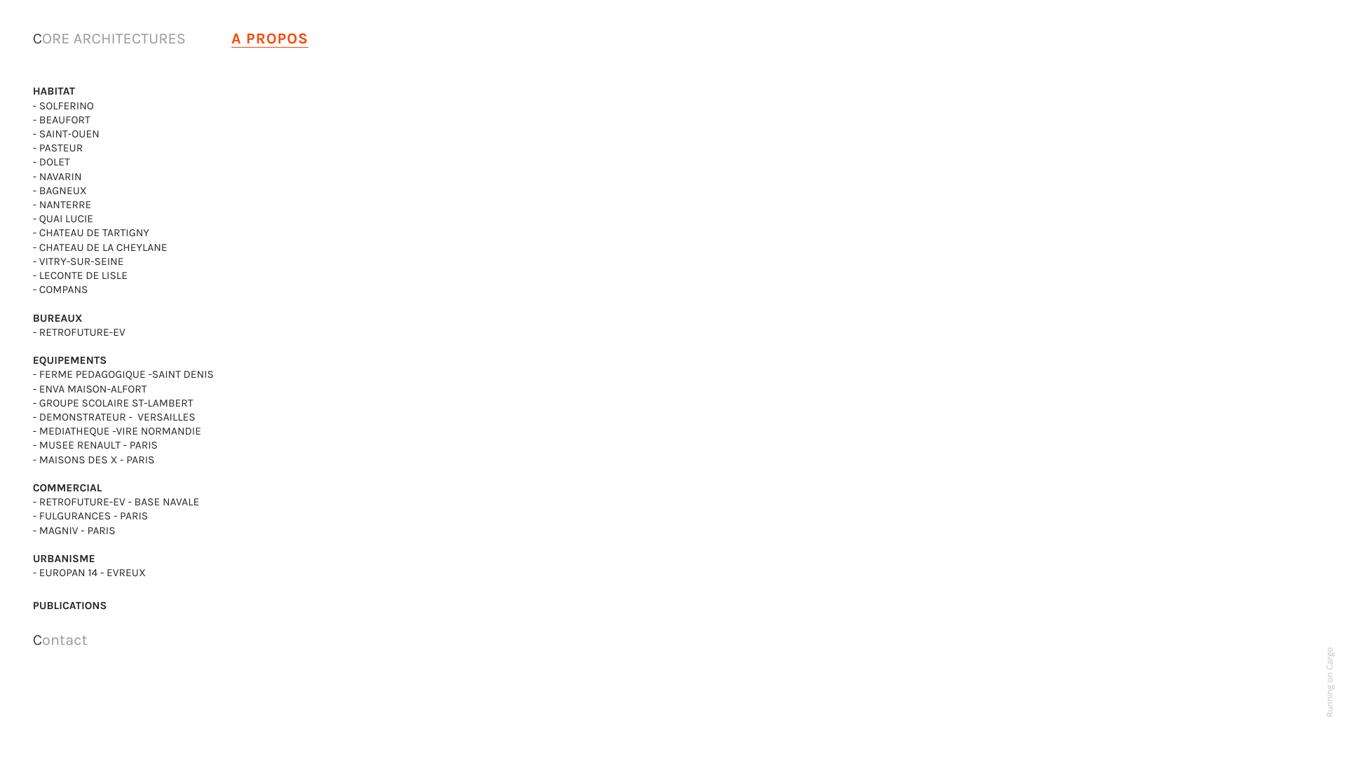 Aperçu du site