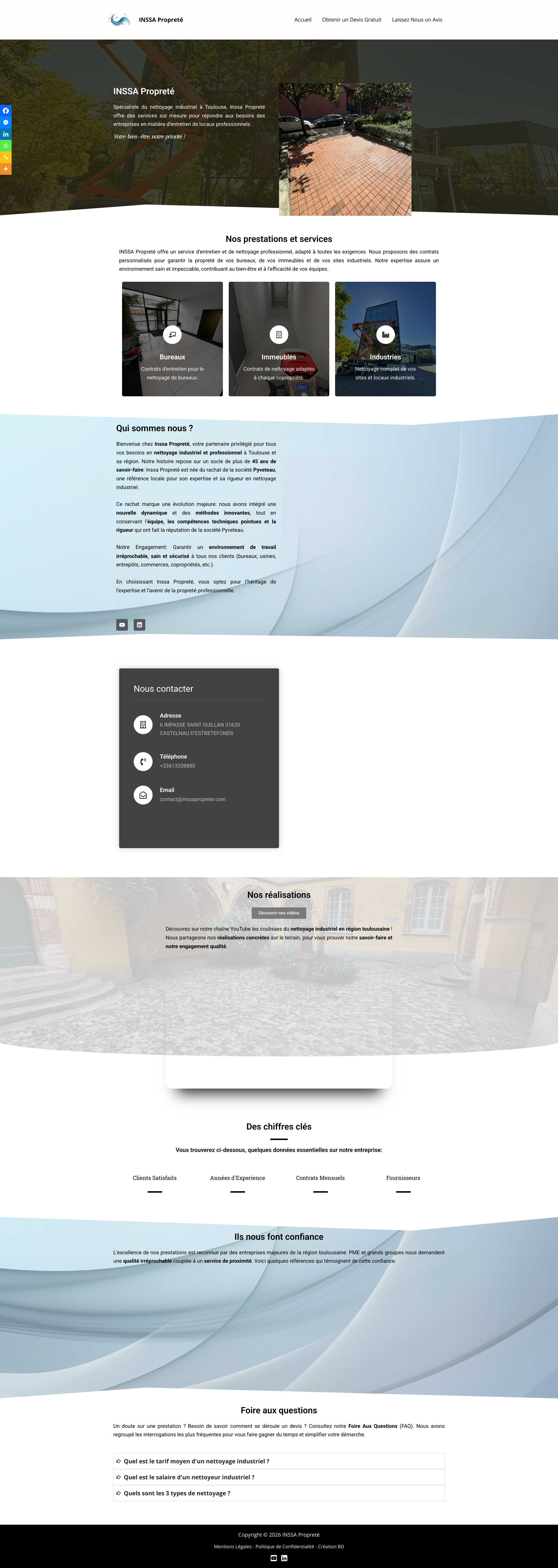 Aperçu du site