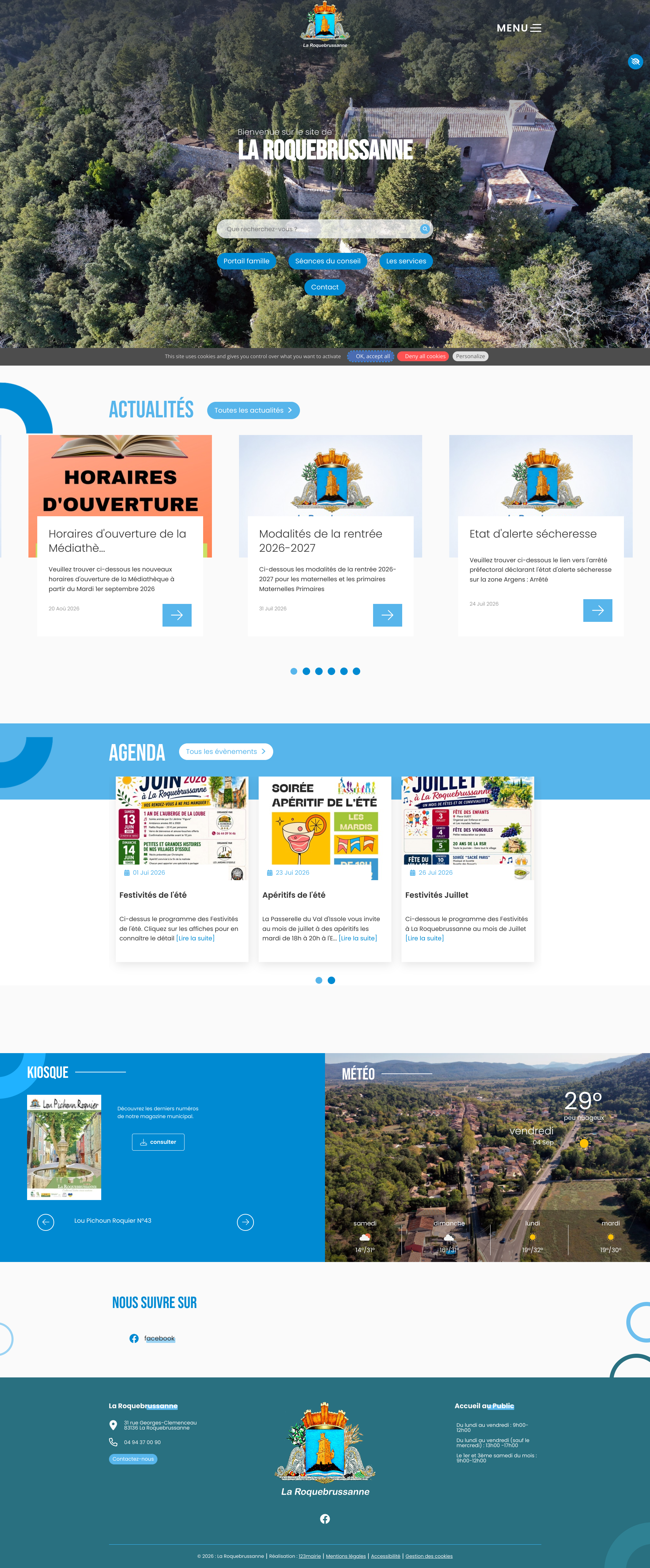 Aperçu du site