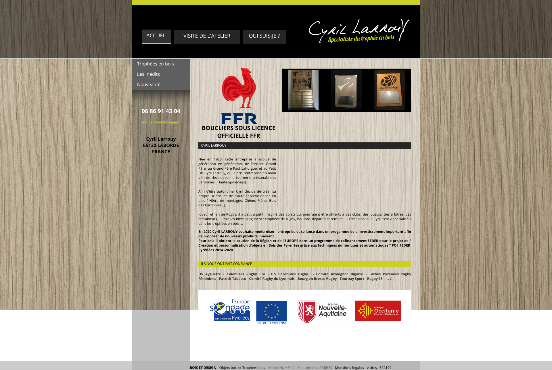 Aperçu du site