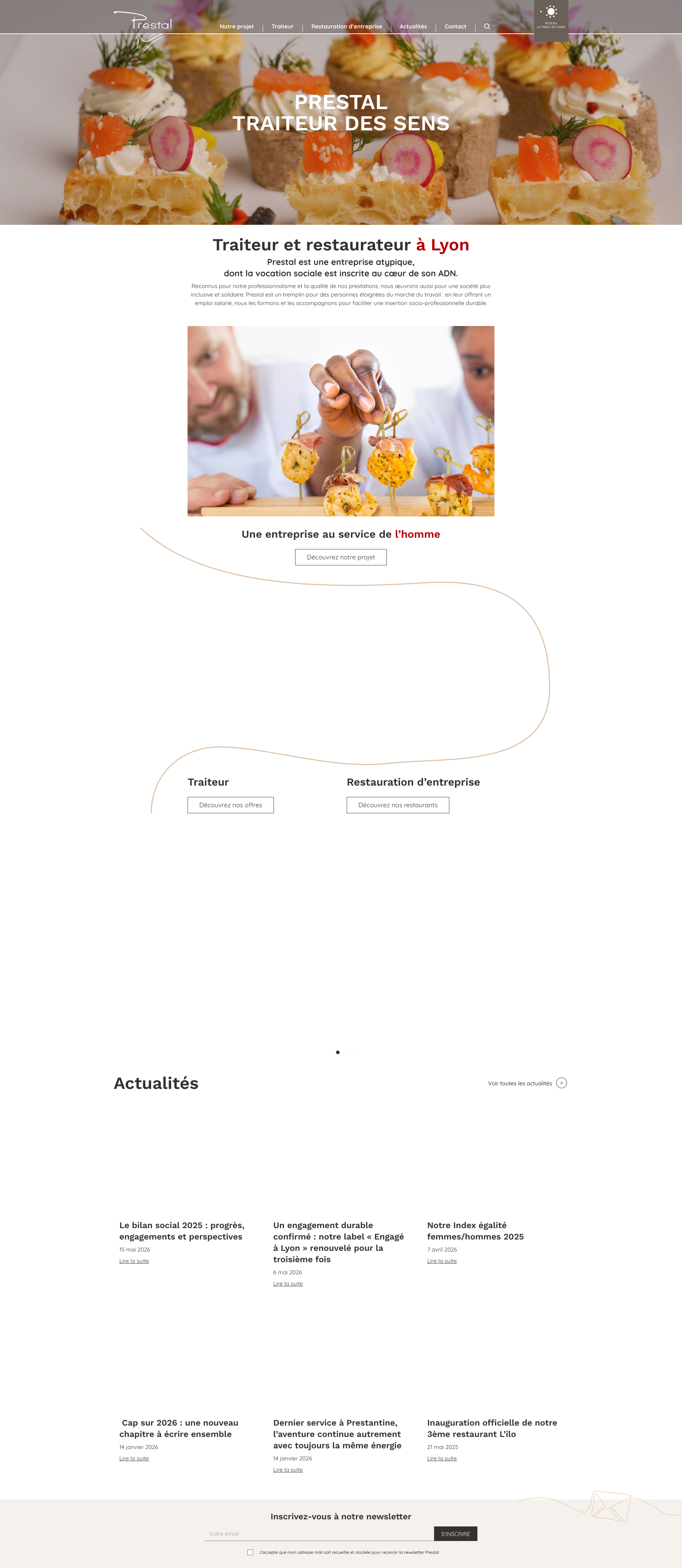 Aperçu du site
