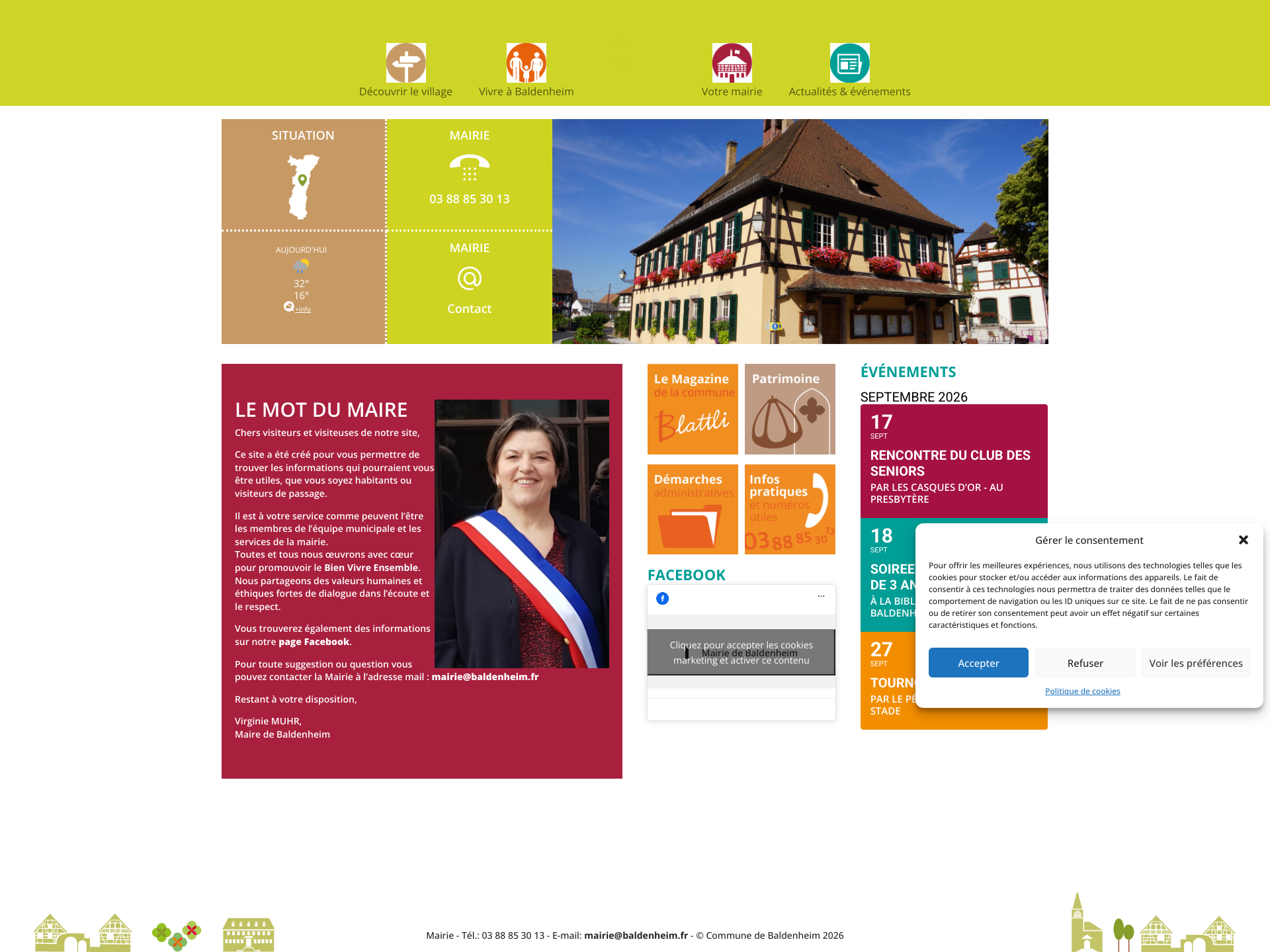 Aperçu du site