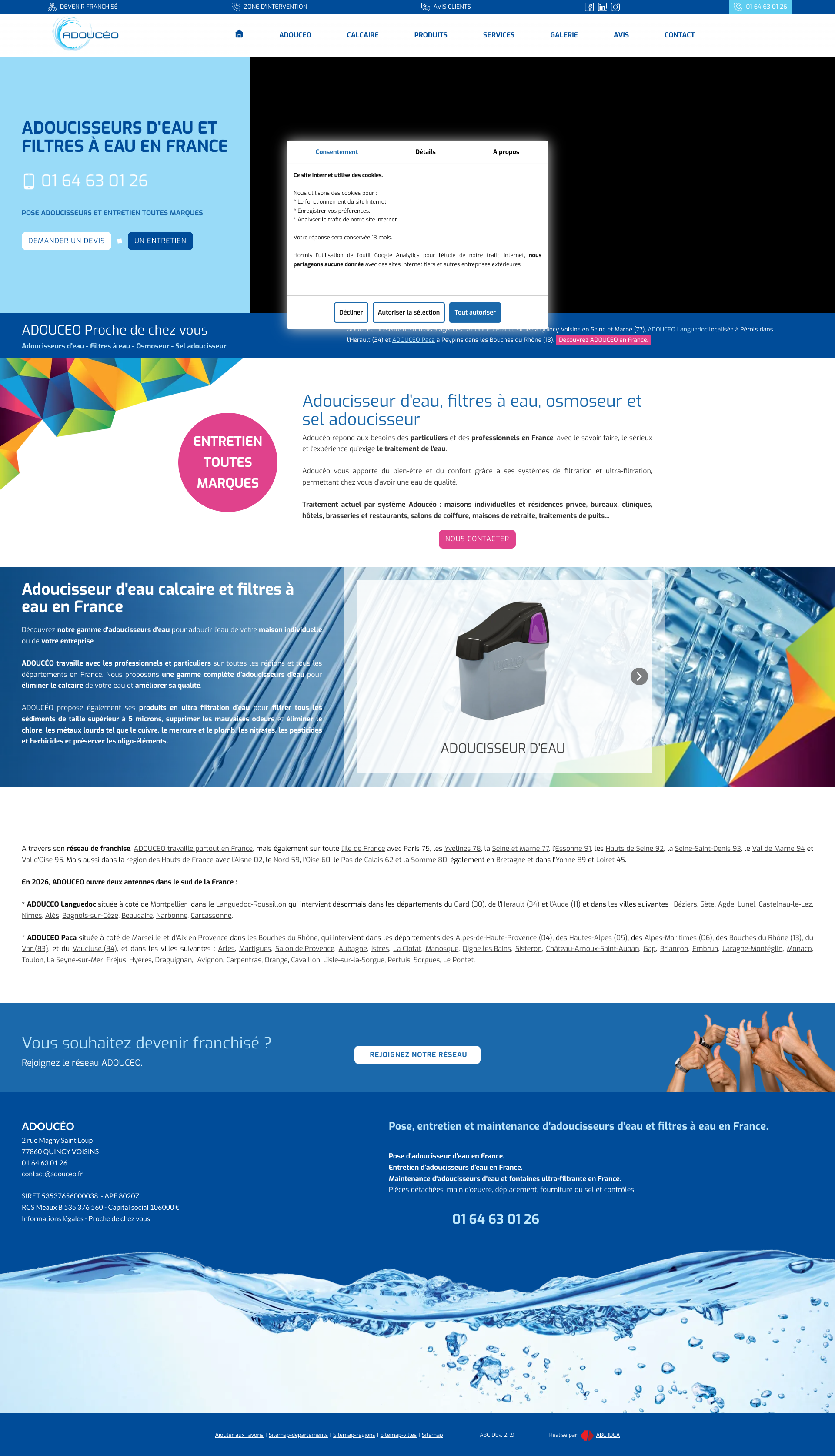 Aperçu du site