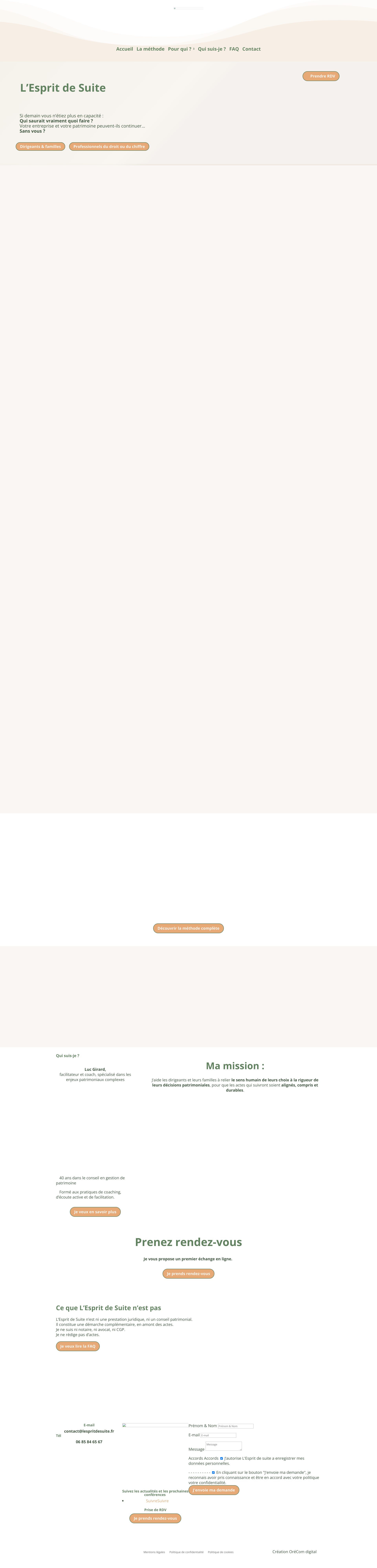 Aperçu du site