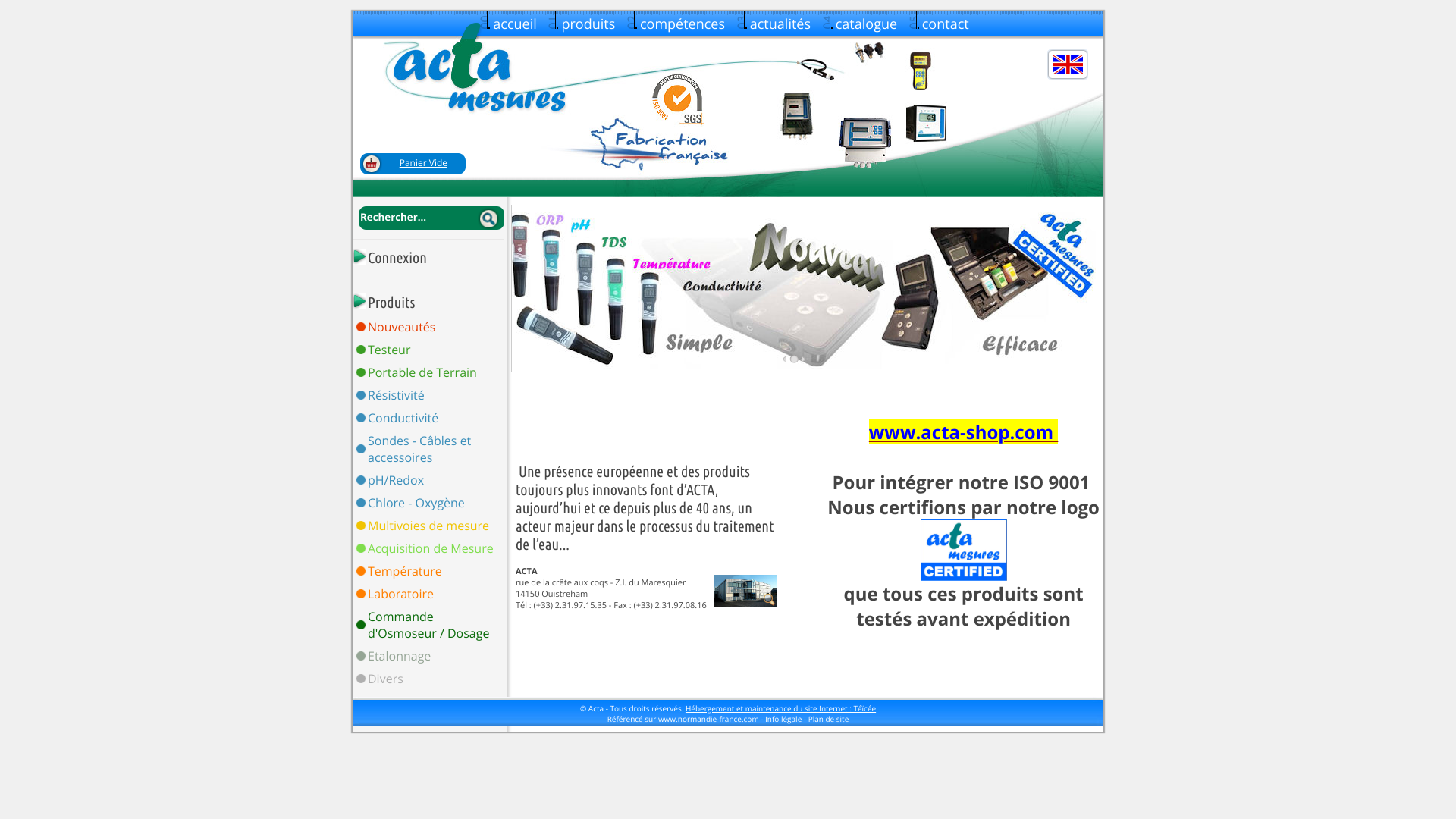 Aperçu du site