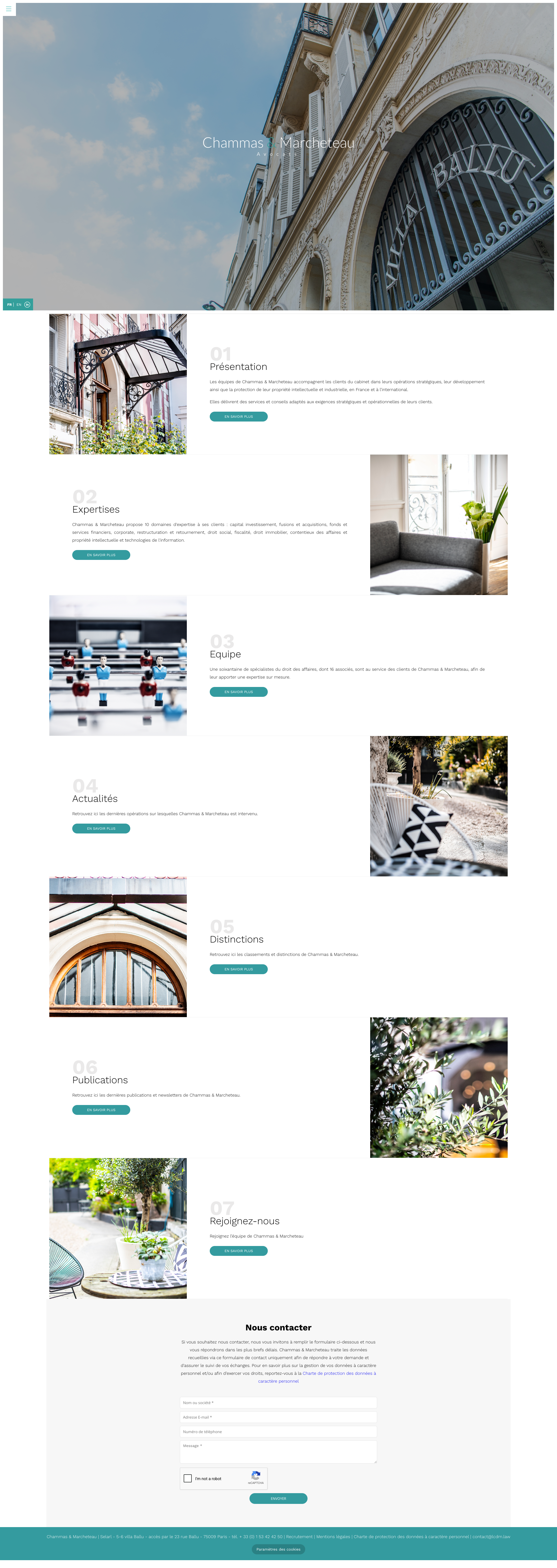 Aperçu du site