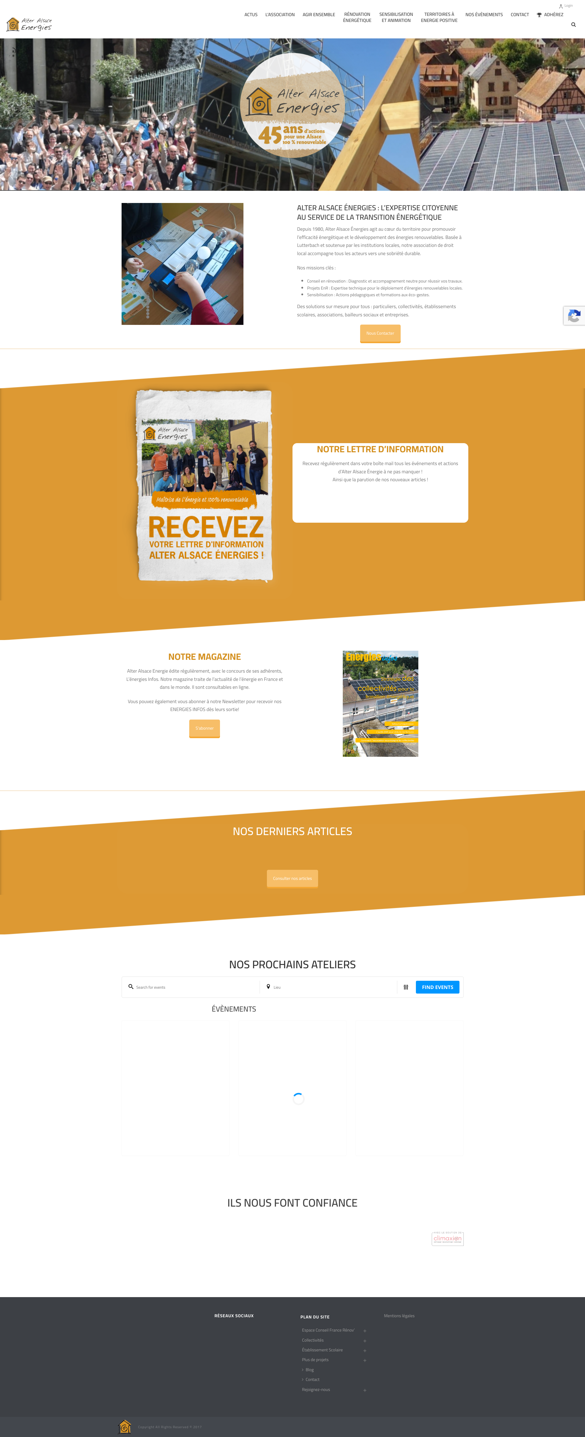 Aperçu du site